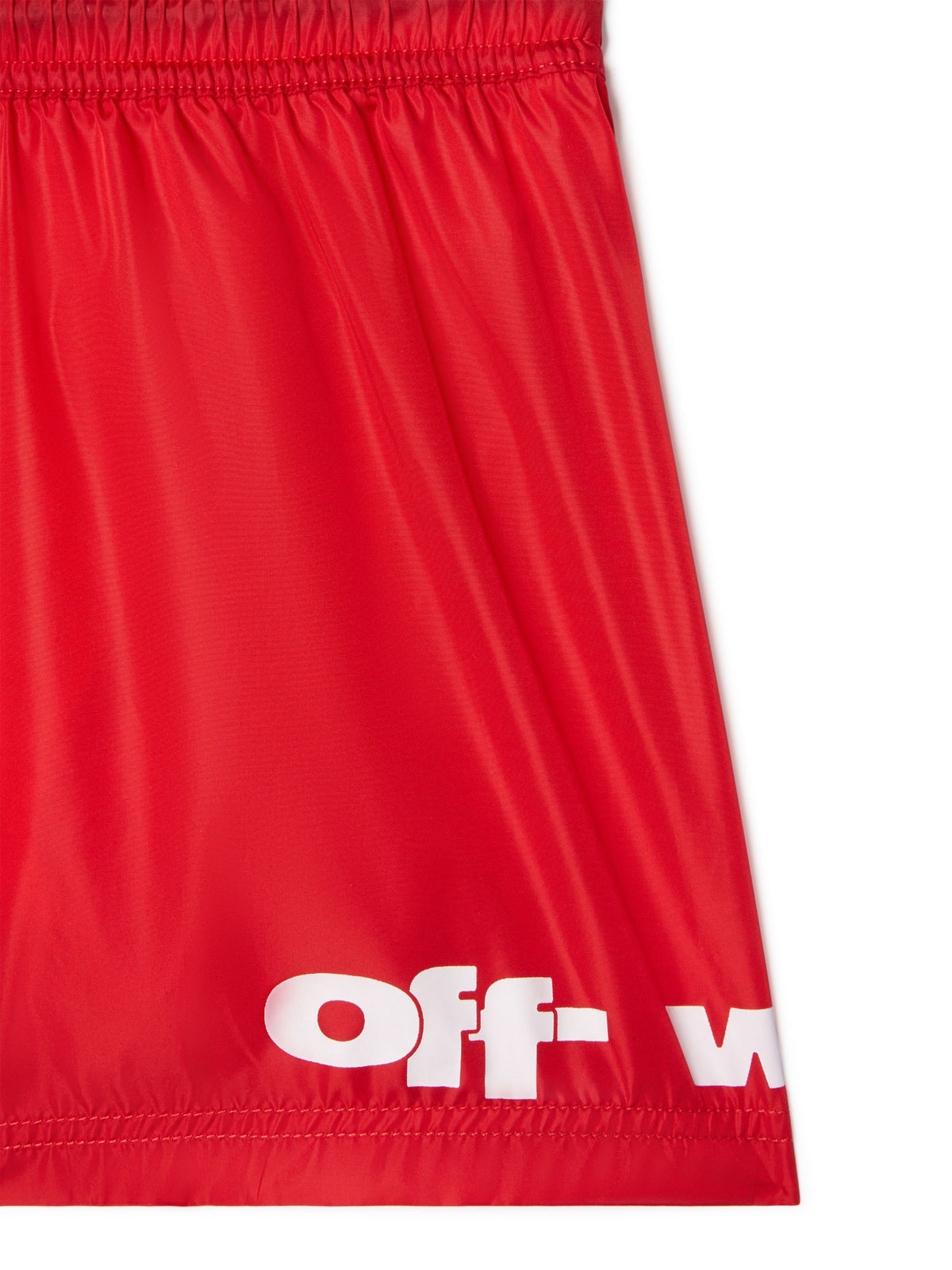 OFF WHITE Type Graphic Swimshort RED OBFA001S25FAB001
