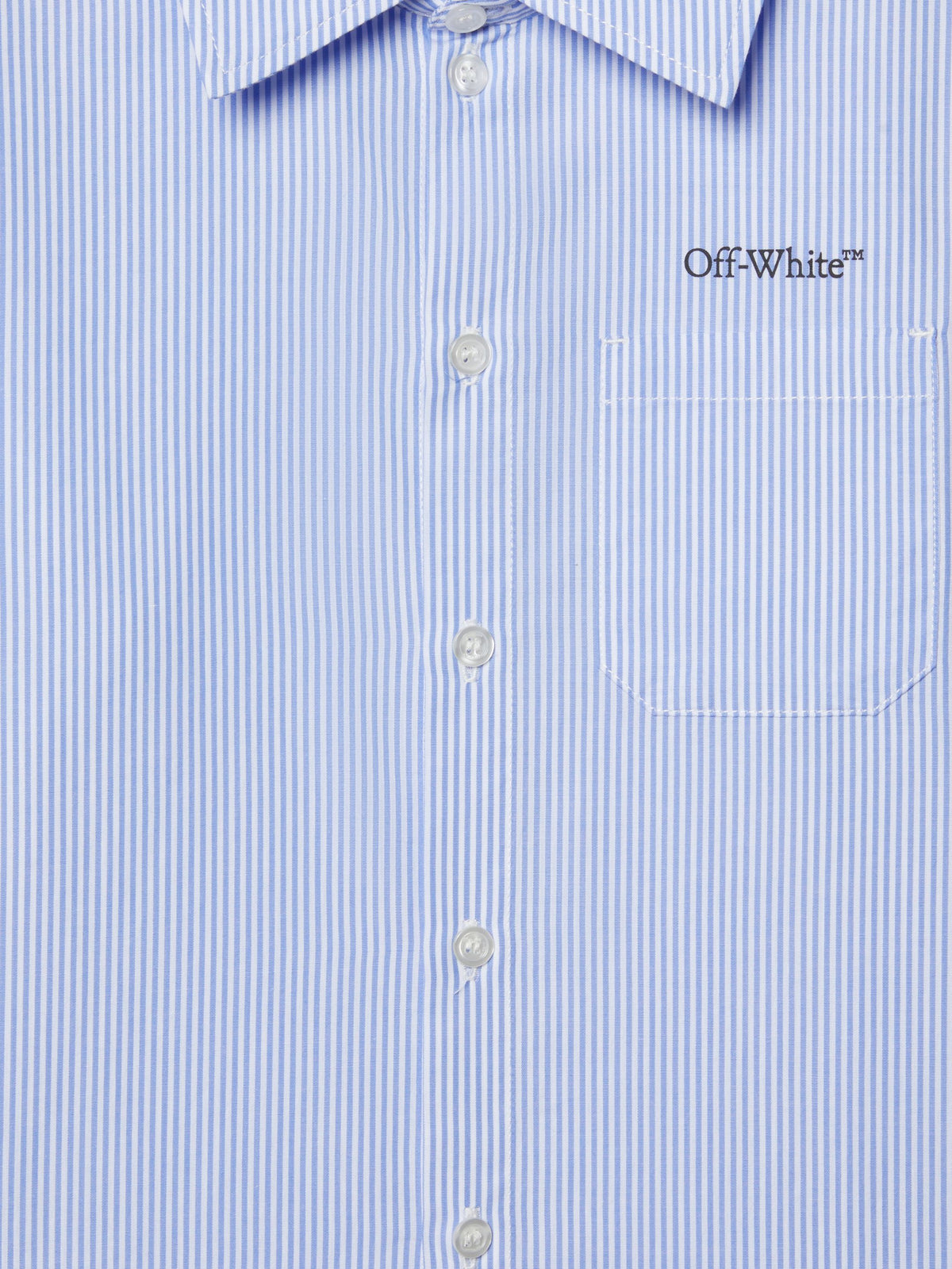OFF WHITE Bookish Diag Shirt L/S BLUE OBGA00AS25FAB001