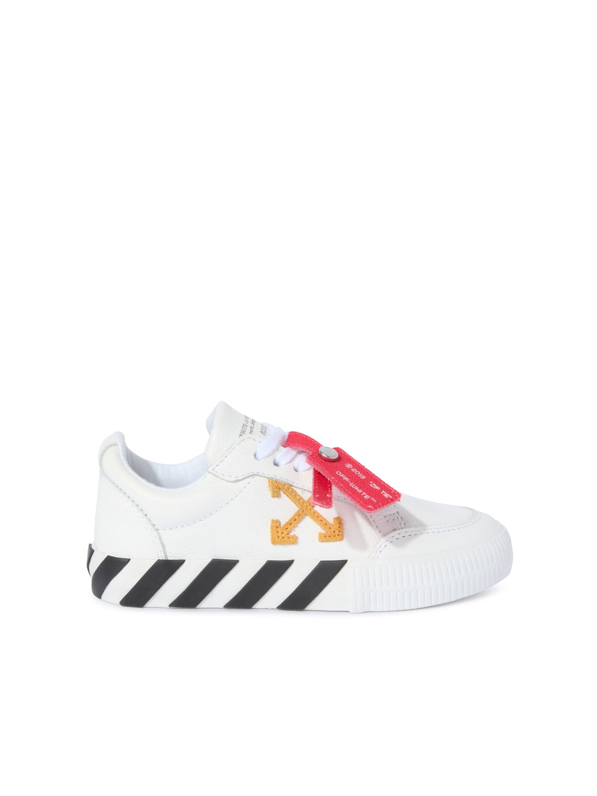Vulcanized Leather White/Ocher Yellow