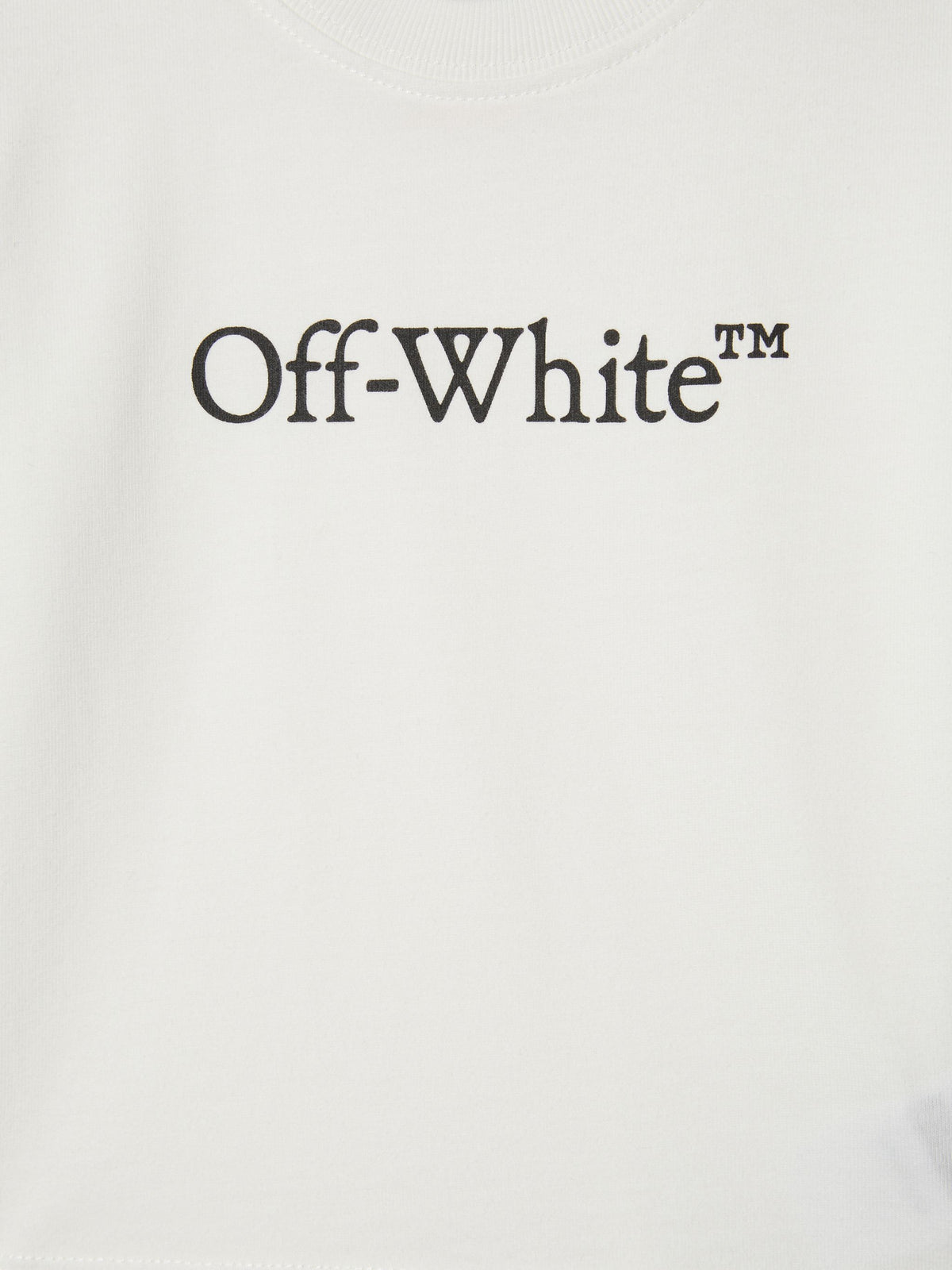 OFF WHITE Bookish Long-Sleeved Top WHITE OBXB001S25JER004