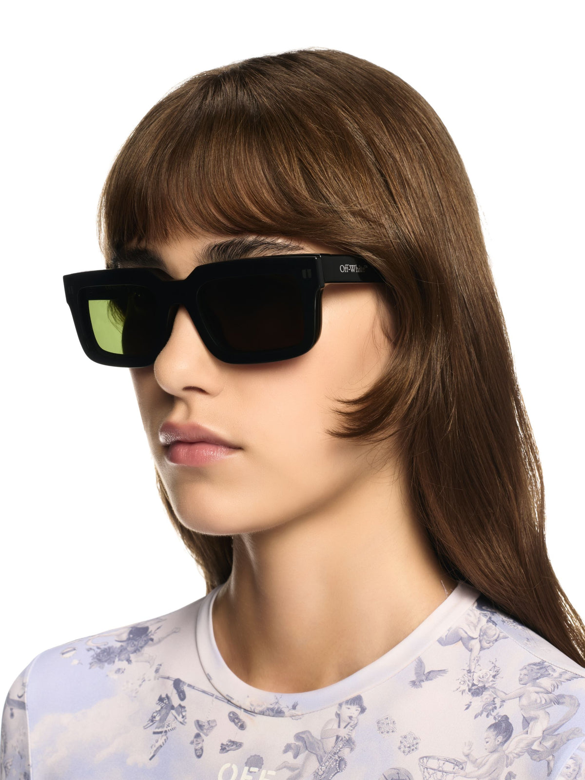 OFF WHITE Clip On2 Sunglasses BLACK OERI130C99PLA001