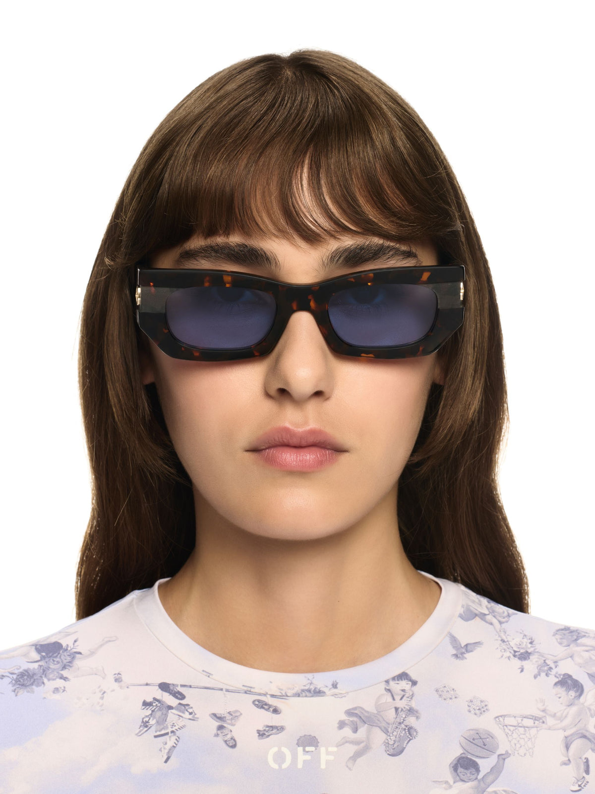 OFF WHITE BELLEVILLE SUNGLASSES BROWN OERI147S25PLA001