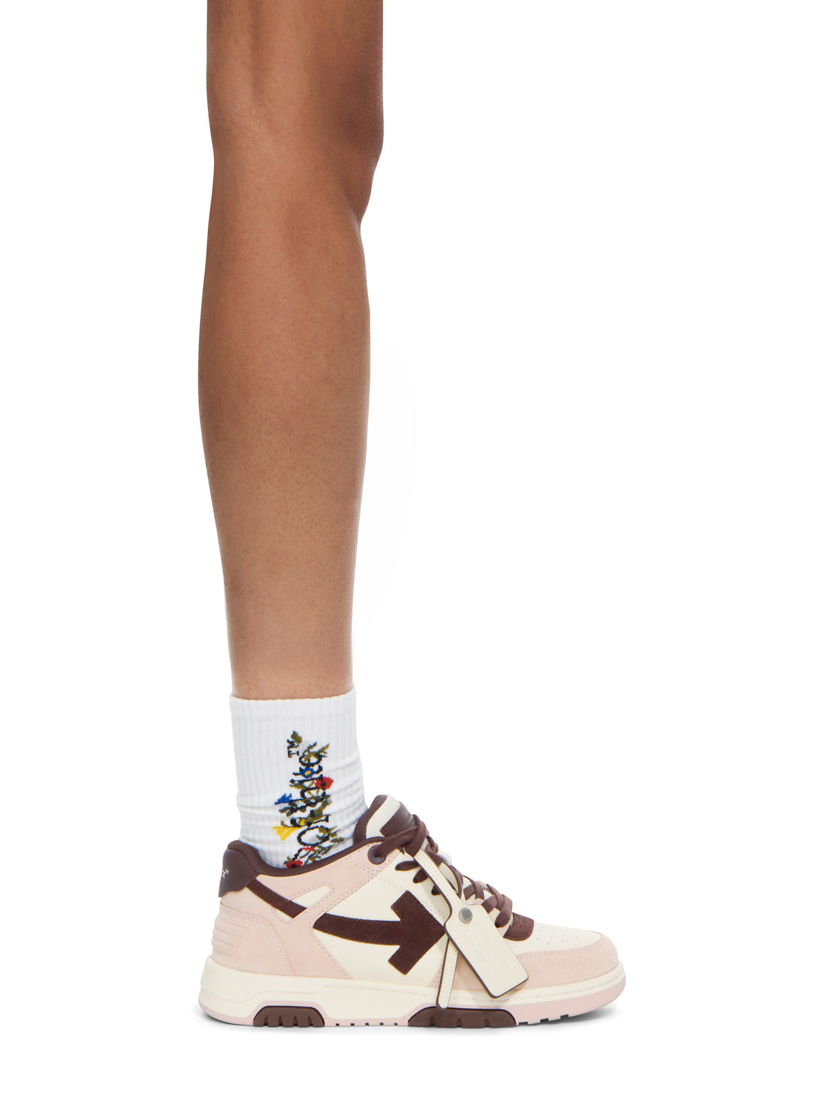 OFF WHITE Out Of Office Sneakers PINK/DARK BROWN OF05731655