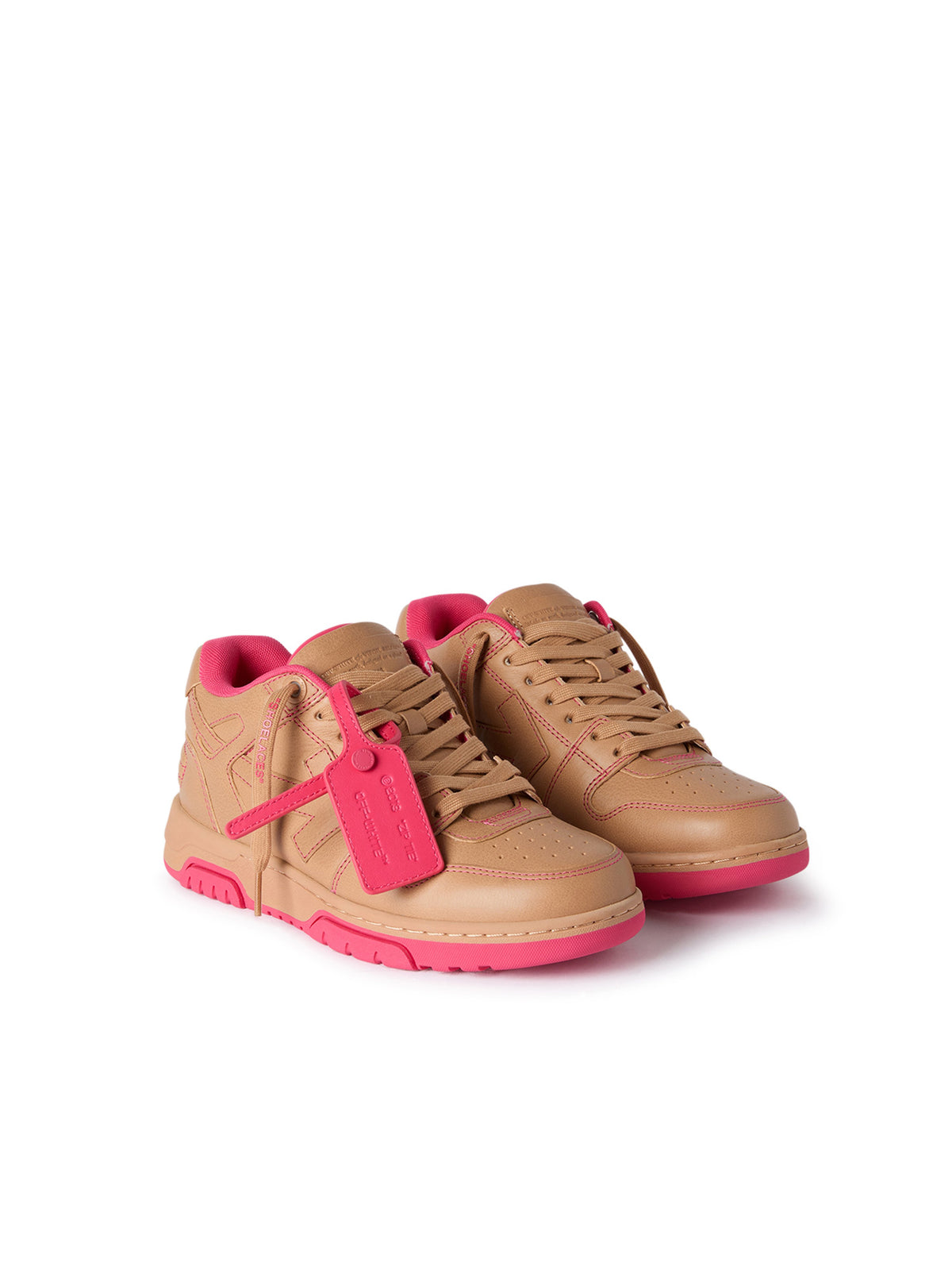 OFF WHITE Out Of Office Sneakers DESERT BROWN/BRIGHT PNK OF05735267