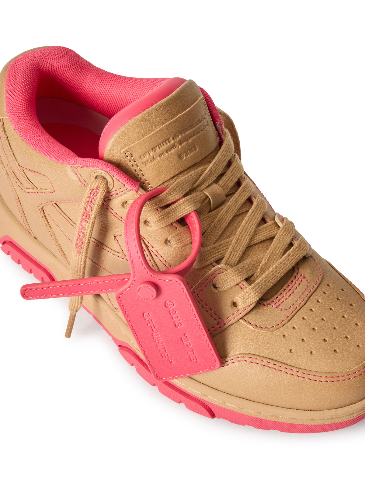 OFF WHITE Out Of Office Sneakers DESERT BROWN/BRIGHT PNK OF05735267