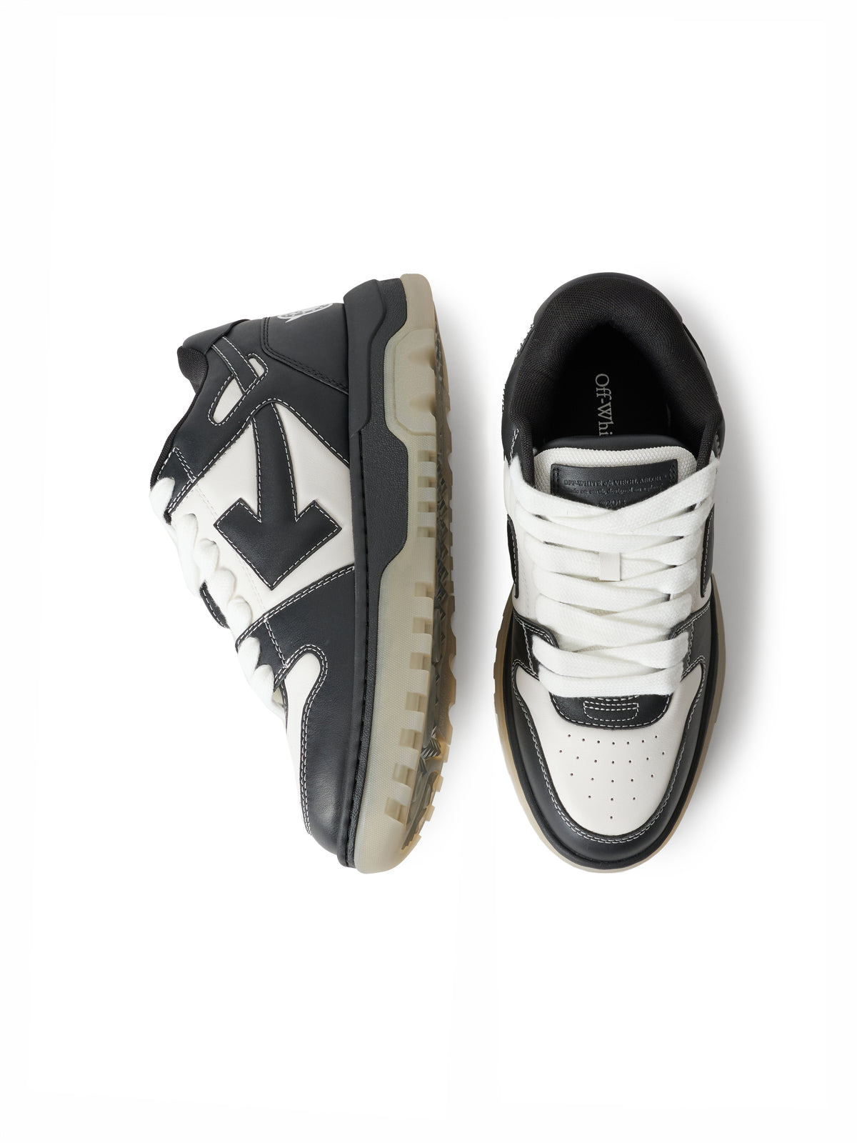 OFF WHITE Out Of Office Chunky Varsity Sneakers WHITE/BLACK OF05742001