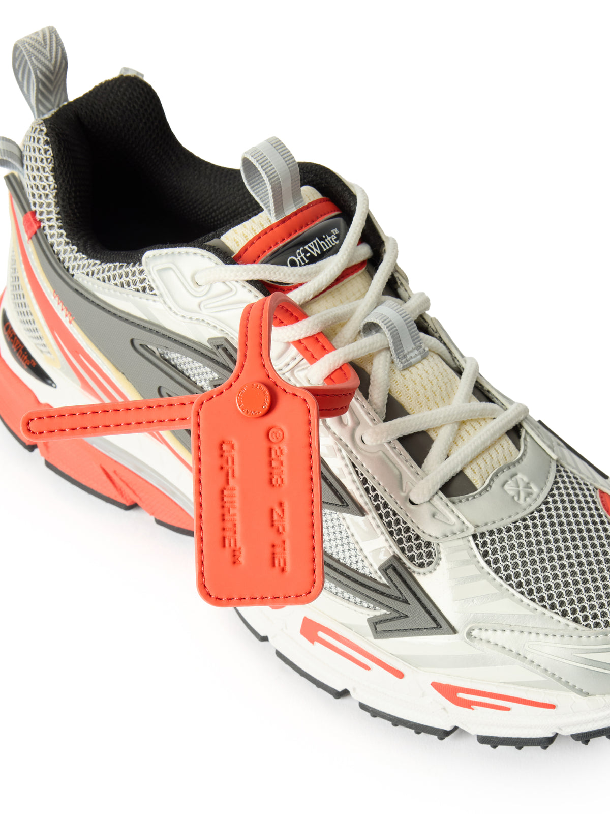 OFF WHITE Be Right Back Sneakers GRAY/RED OF05747609