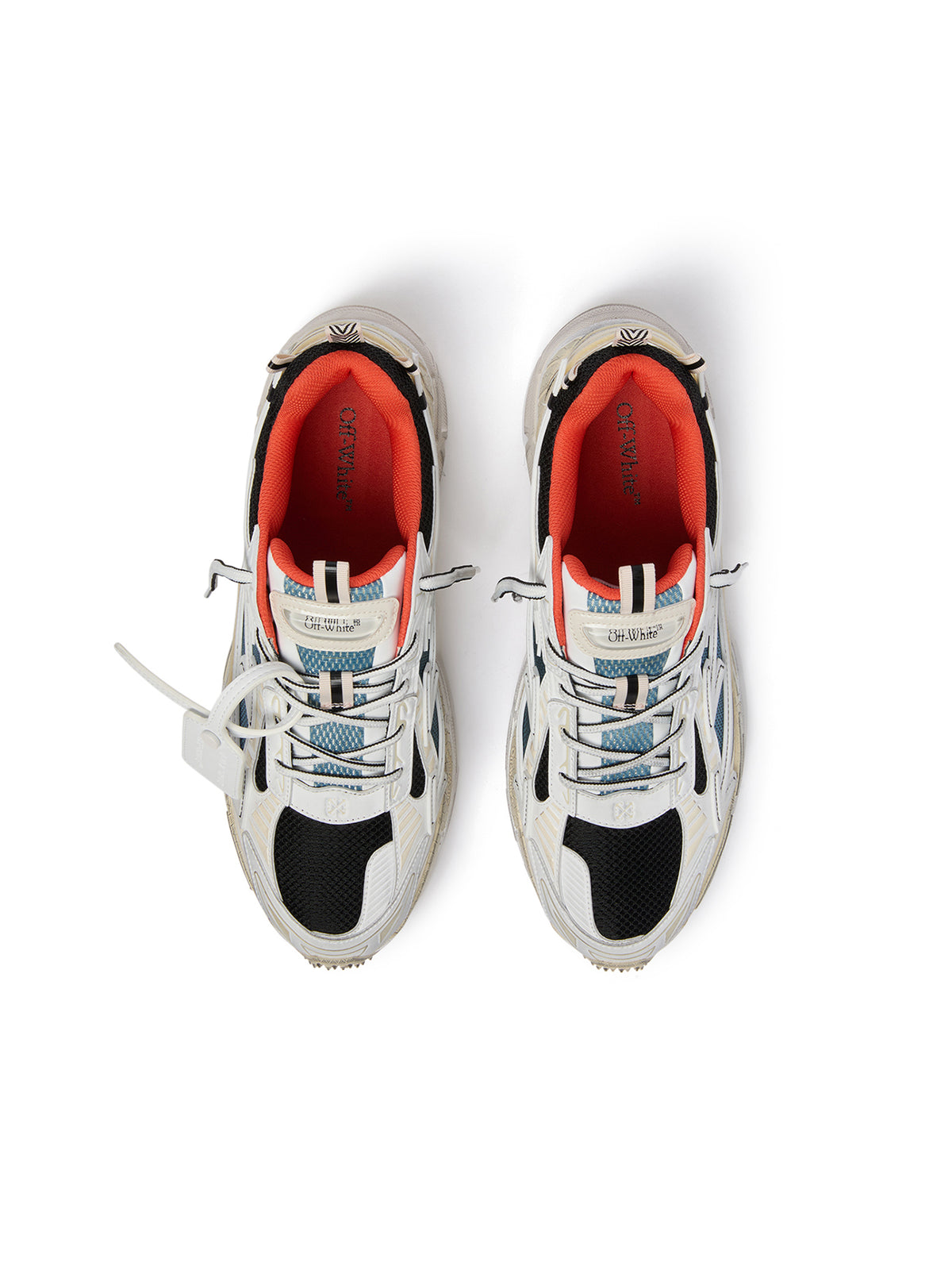 OFF WHITE Be Right Back Worn Out Sneakers NEO BLUE/WHITE OF05753430