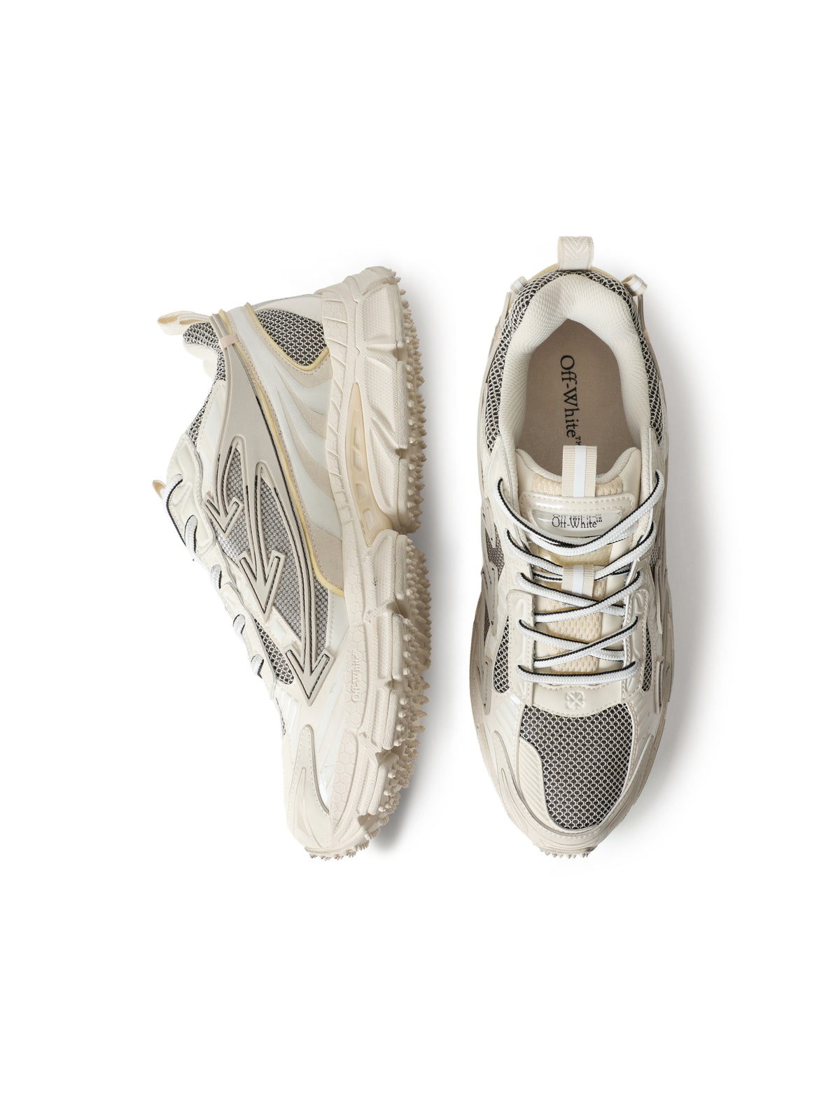 OFF WHITE Be Right Back Worn Out Sneakers BEIGE/GREY OF05754267