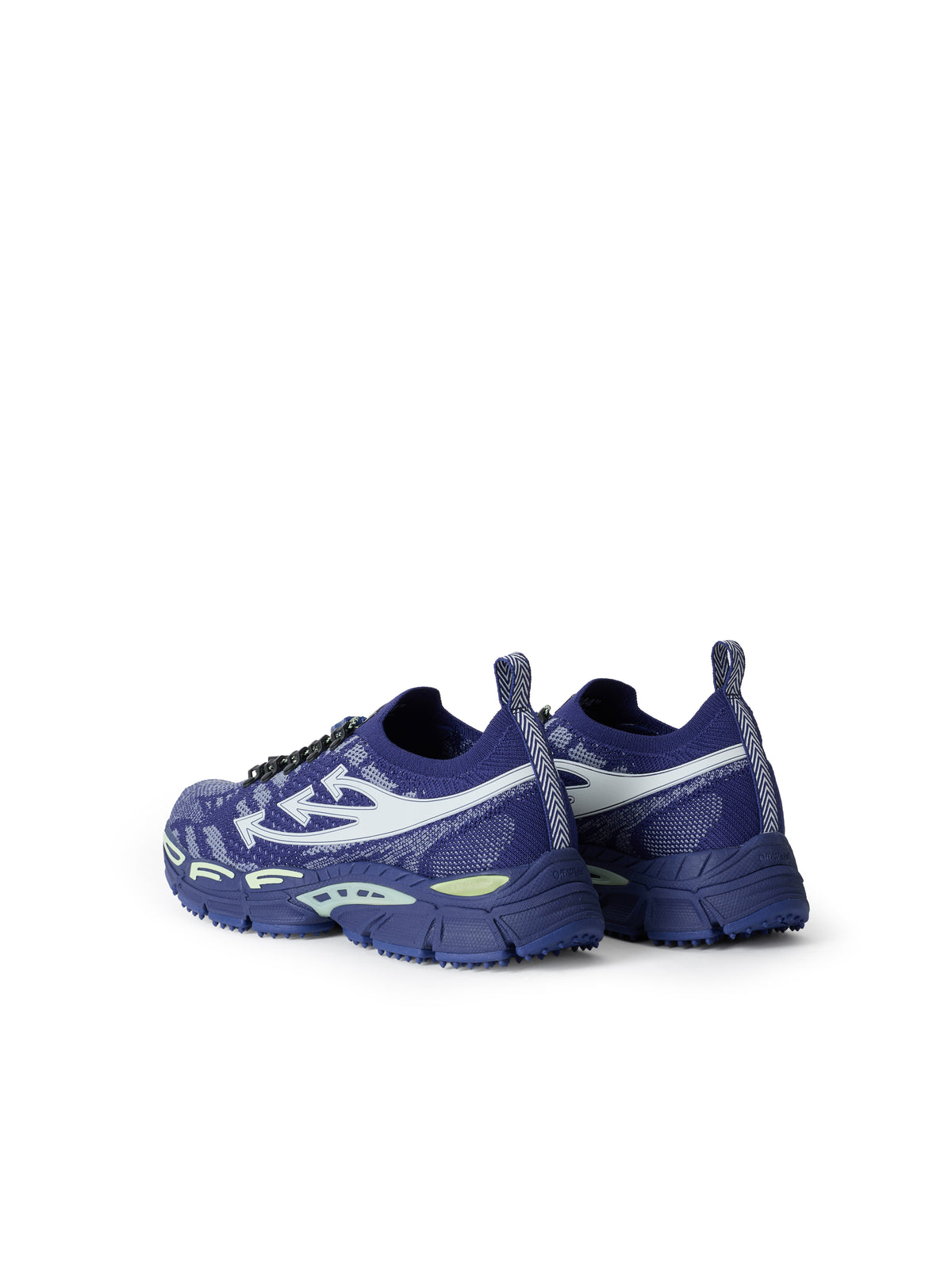 OFF WHITE Be Right Back Knit Sneakers BLUE/WHITE OF05755430