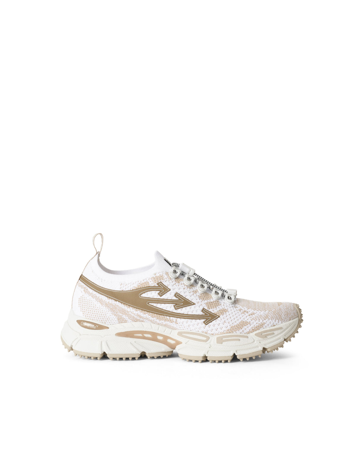 OFF WHITE Be Right Back Knit Sneakers WHITE/BRONZE OF05756210