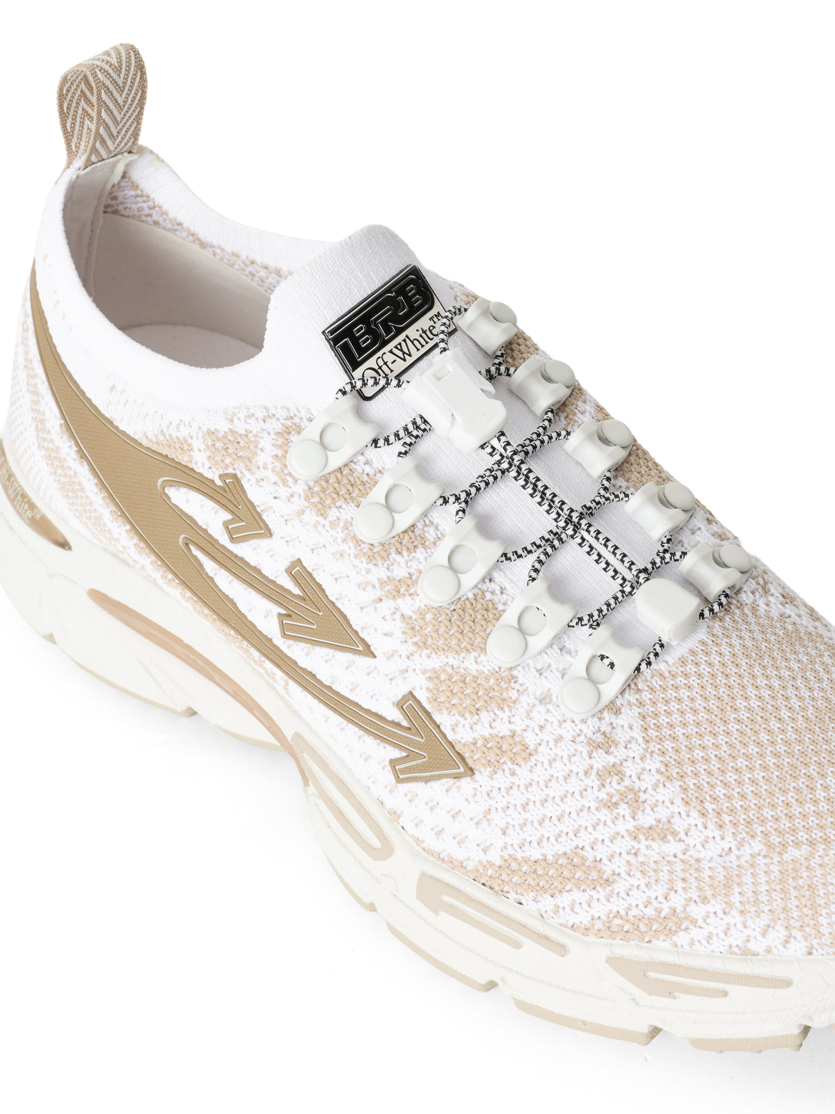 OFF WHITE Be Right Back Knit Sneakers WHITE/BRONZE OF05756210
