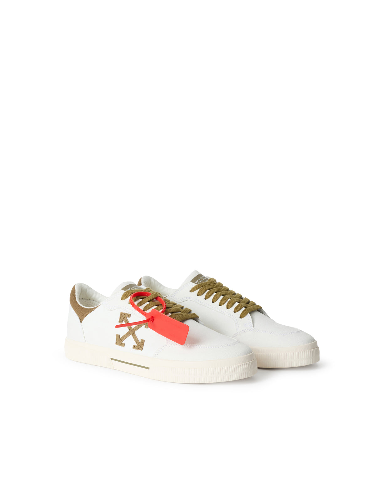 OFF WHITE Vulcanized Low Sneakers WHITE/M.GREEN OF05775301