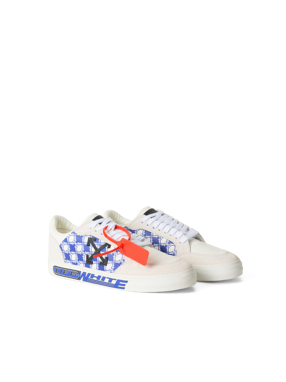 OFF WHITE Vulcanized Low Sneakers WHITE/NEO BLUE OF06007101