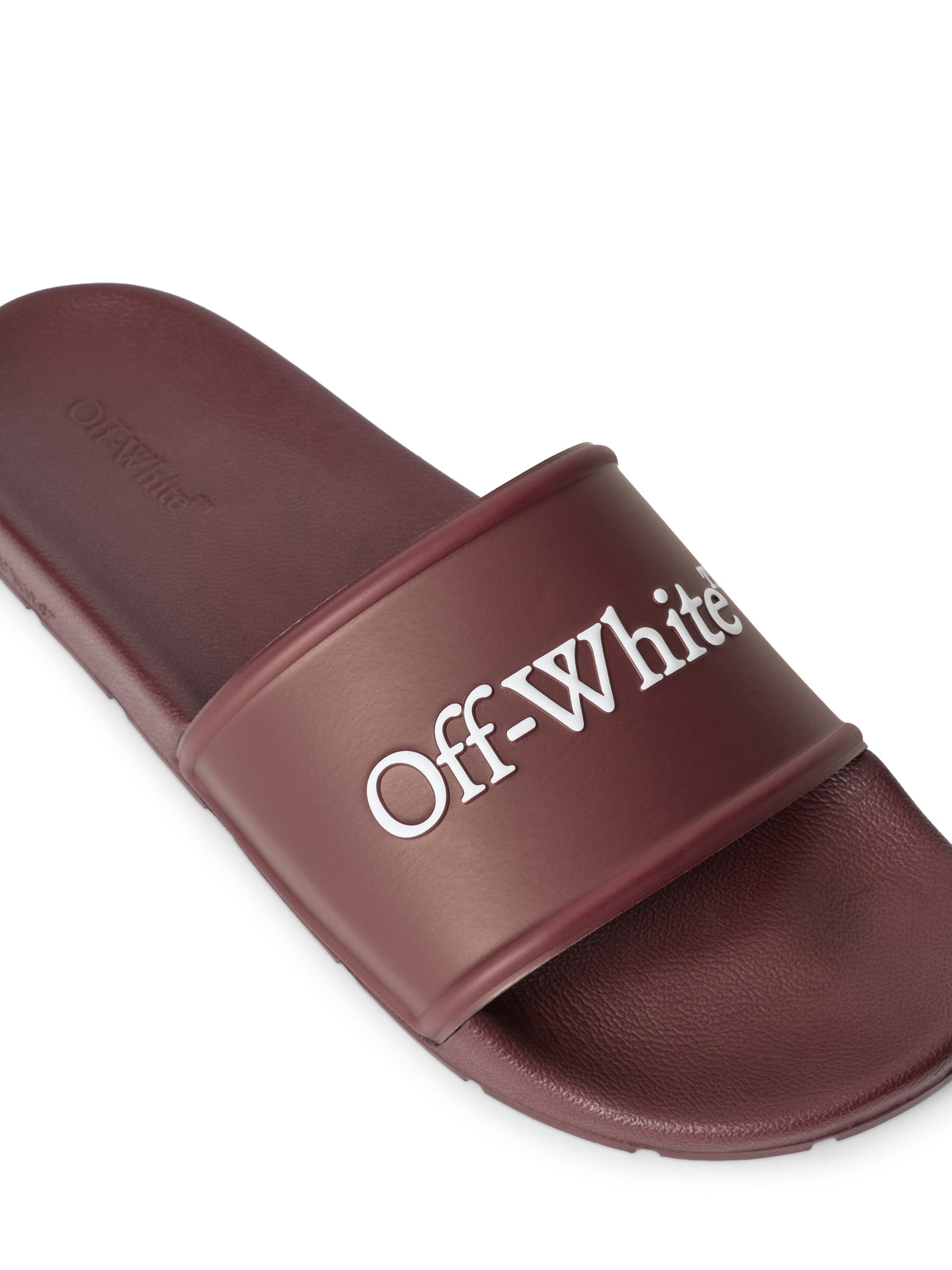 OFF WHITE Bookish Sliders BURGUNDY/WHT OF06096601
