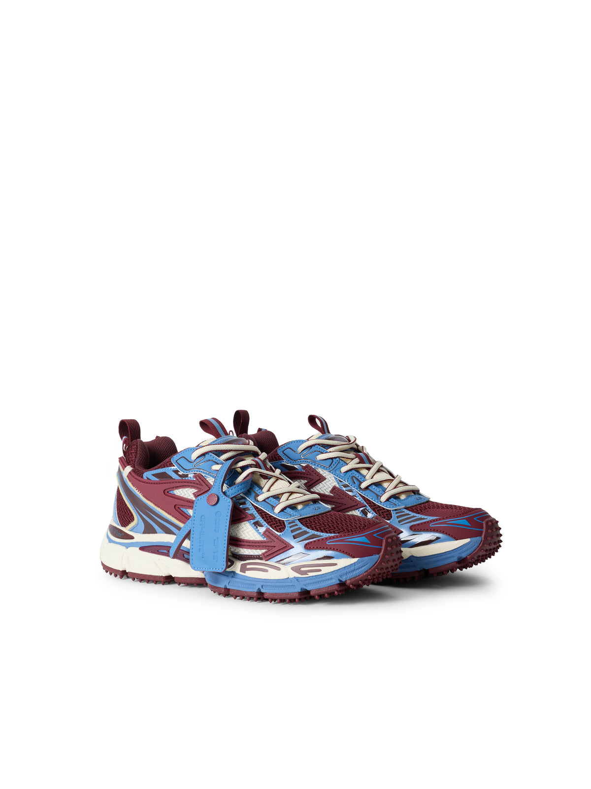 OFF WHITE Be Right Back Sneakers Burgundy/Dusty Blue OF06557609