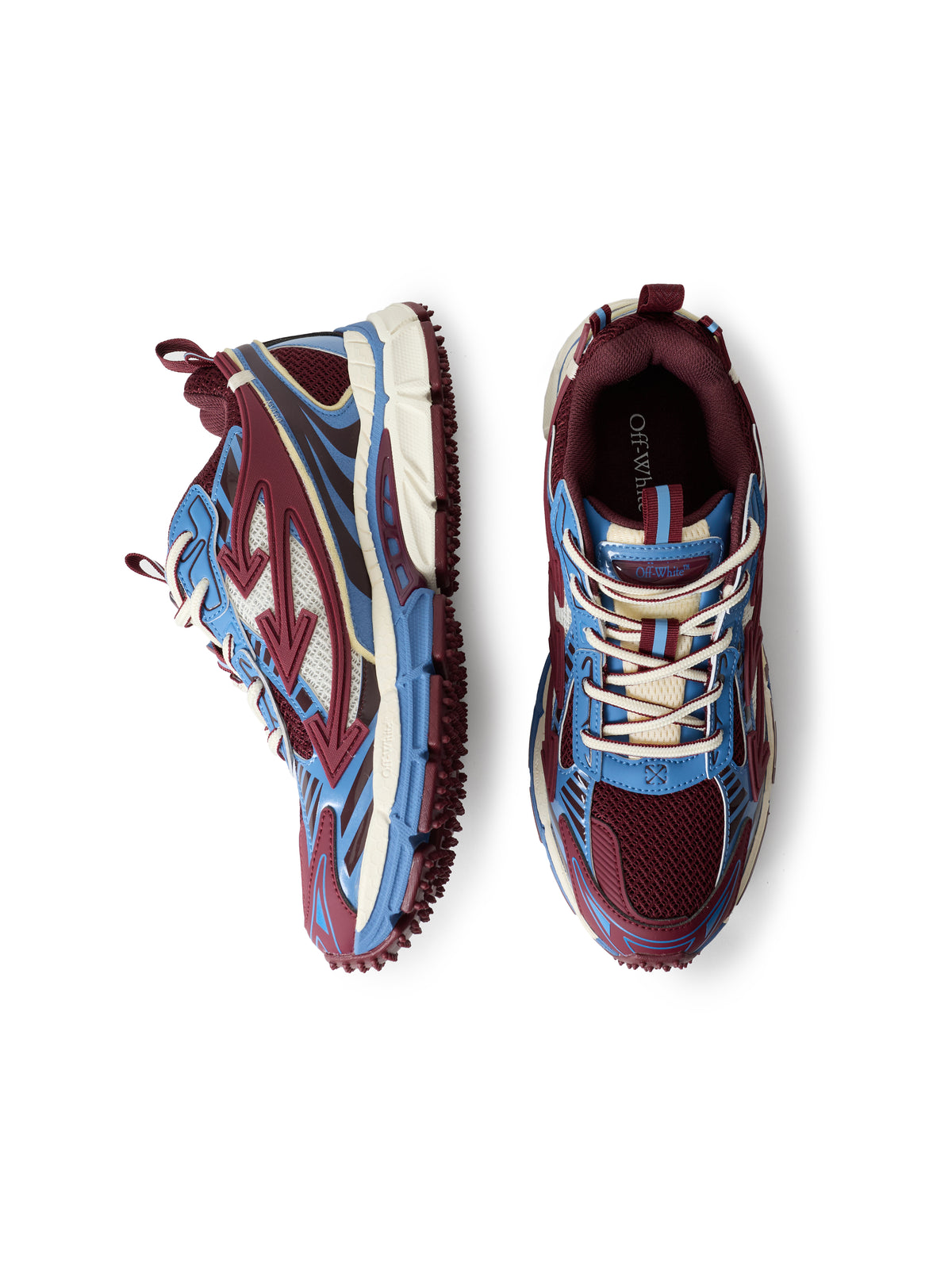 OFF WHITE Be Right Back Sneakers Burgundy/Dusty Blue OF06557609