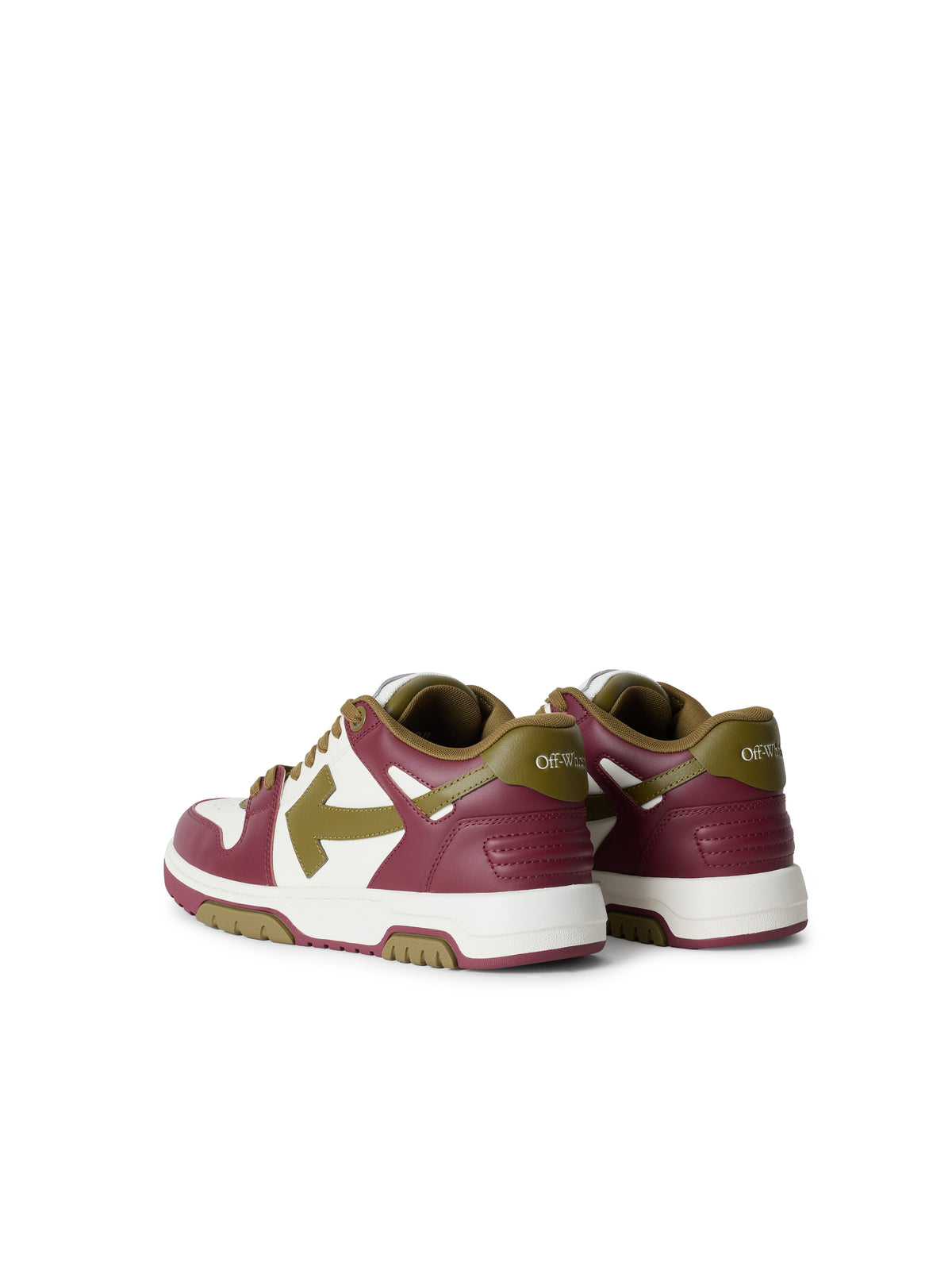 OFF WHITE Out Of Office Sneakers Burgundy/Forest Green OF06561609