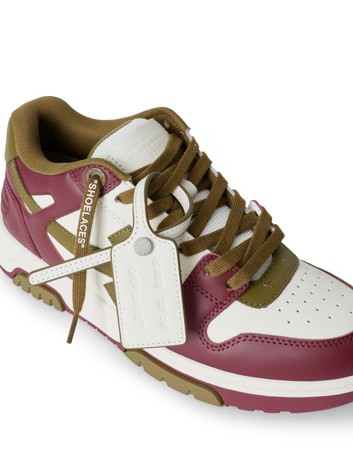OFF WHITE Out Of Office Sneakers Burgundy/Forest Green OF06561609