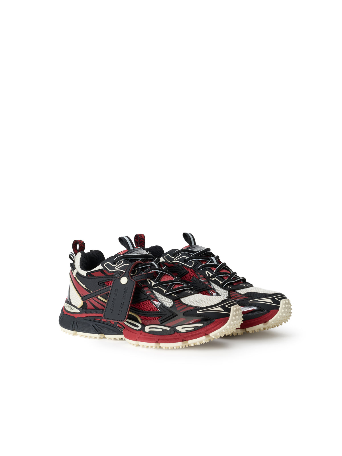OFF WHITE Be Right Back Sneakers Black/Flame Red OF06566001