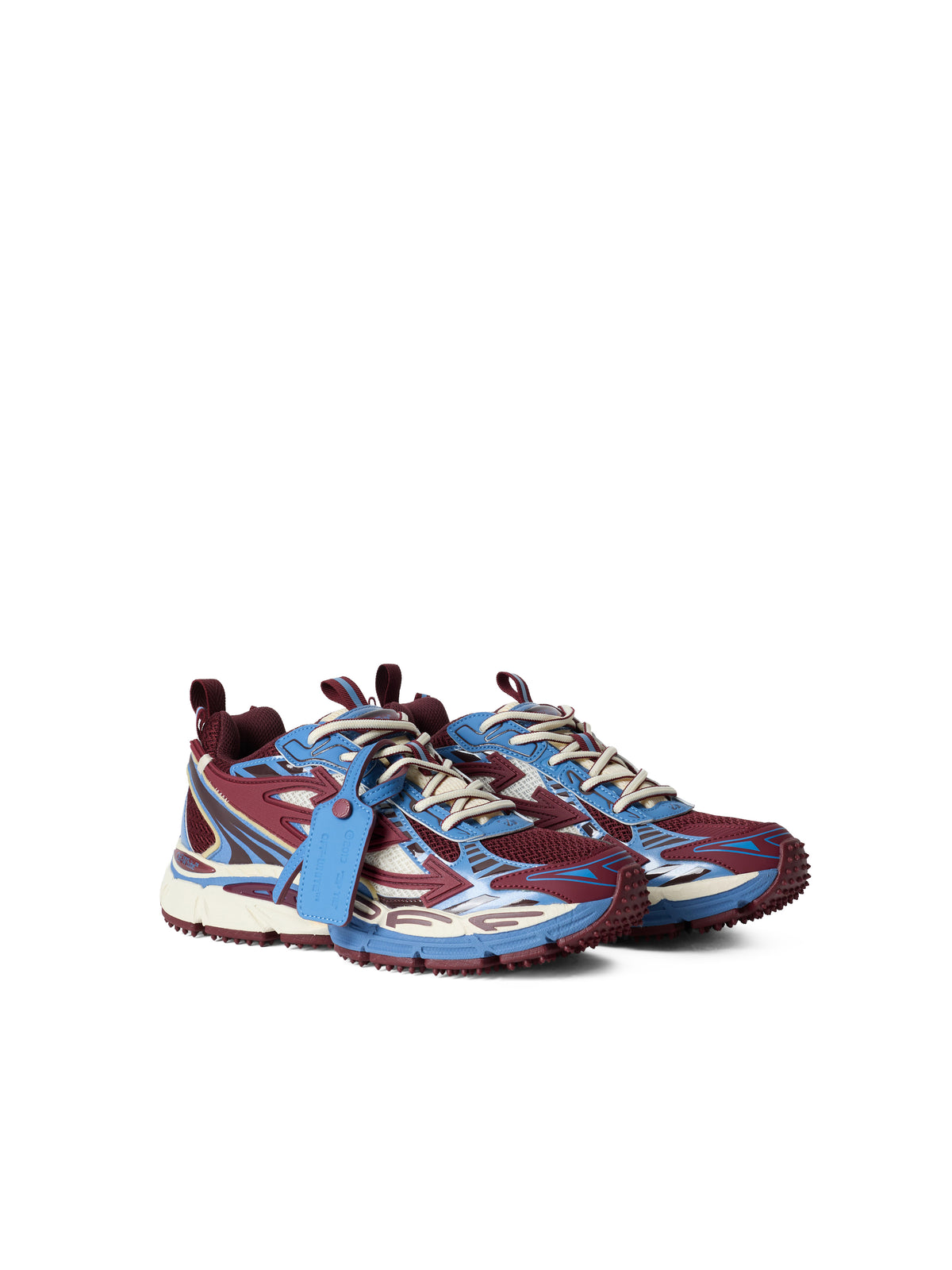 OFF WHITE Be Right Back Sneakers Burgundy/Dusty Blue OF06566609