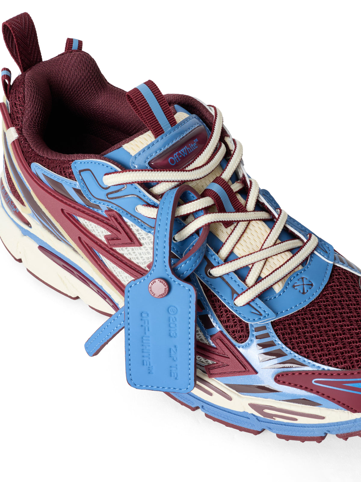 OFF WHITE Be Right Back Sneakers Burgundy/Dusty Blue OF06566609
