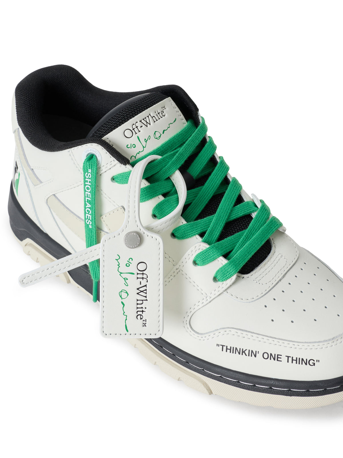 OFF WHITE Out Of Office Miles Davis Sneakers White Green OF06605101