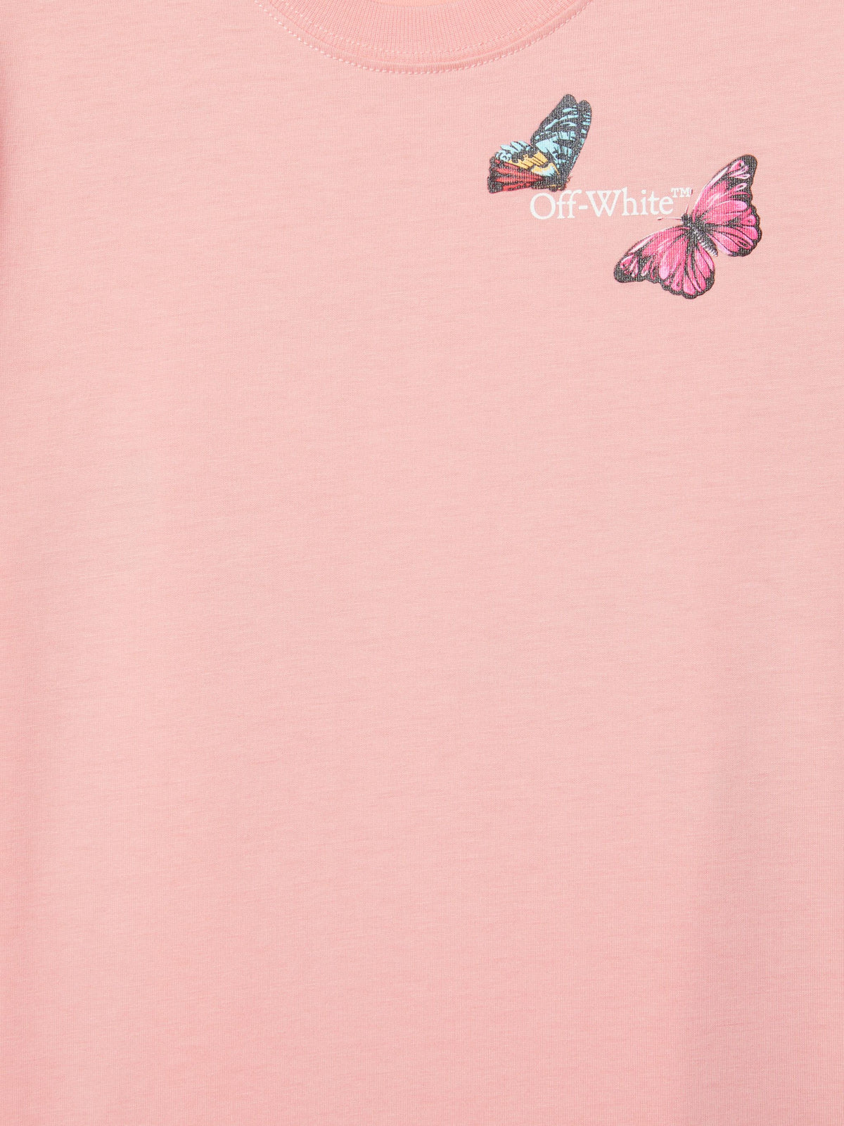 OFF WHITE Arrow Butterfly Tee S/S PINK OGAA001S25JER008