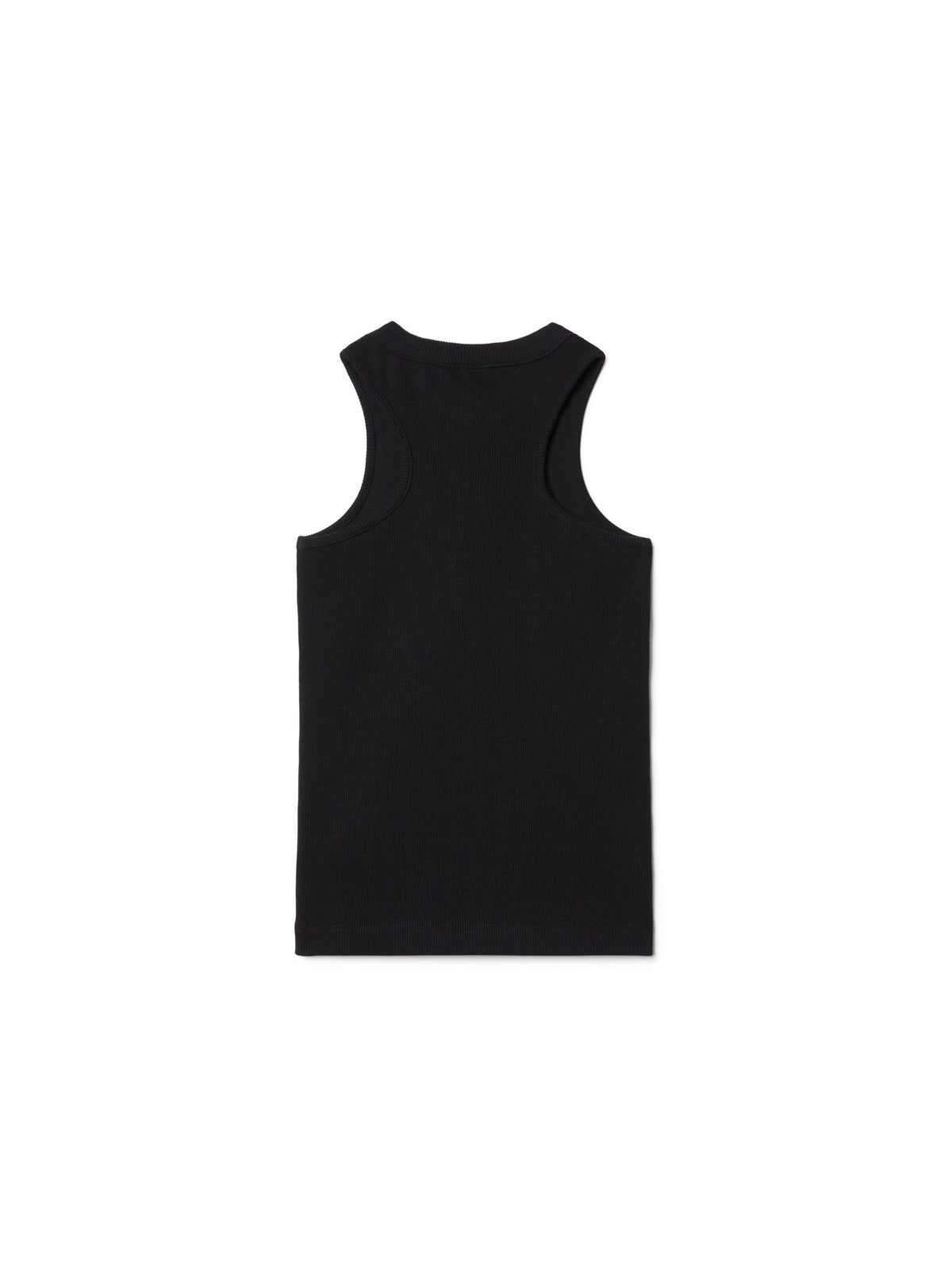 Off Stamp Clear Ribbed Tank