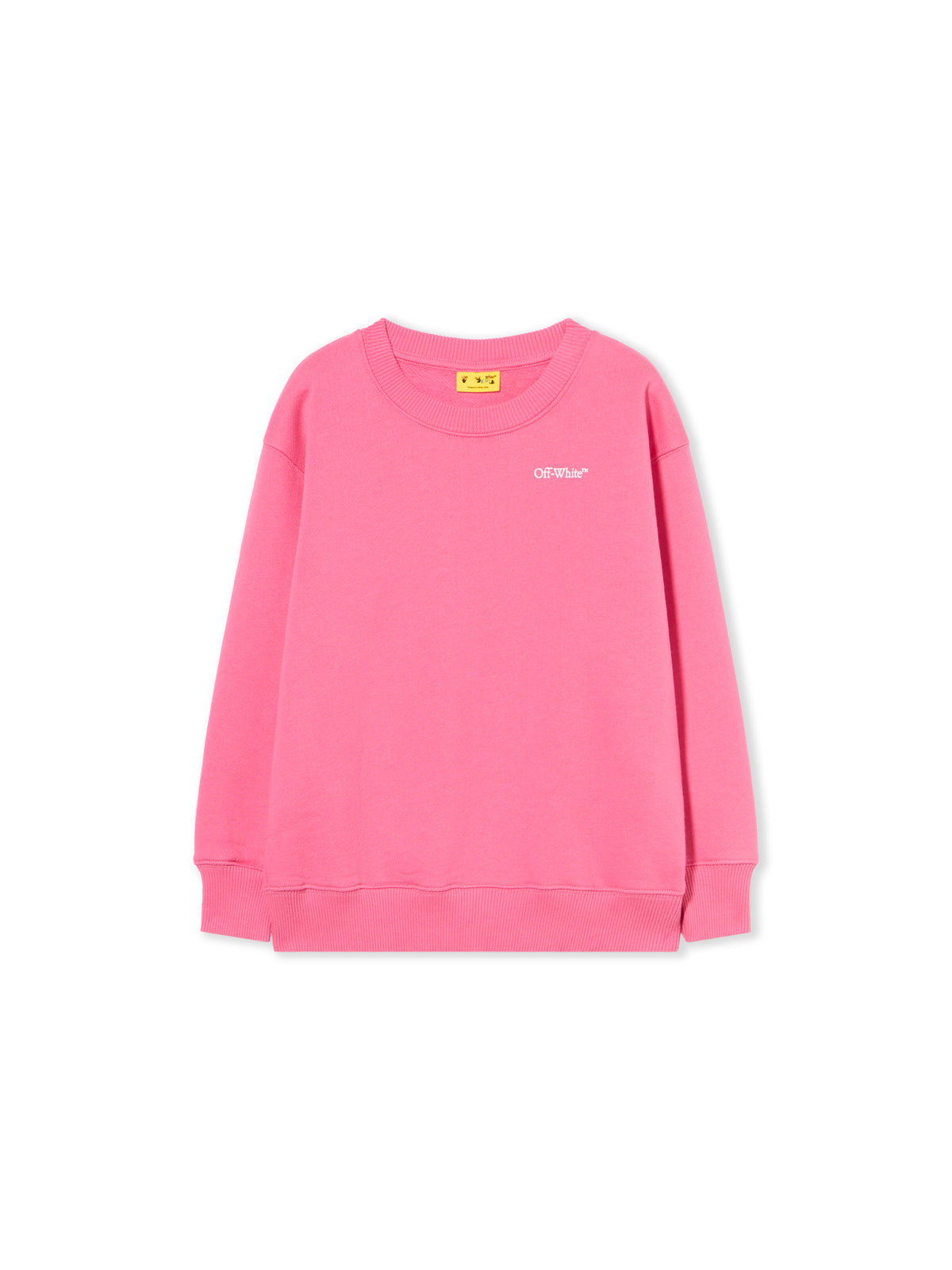 Arrow Outline Flock Crew Logo Sweatshirt