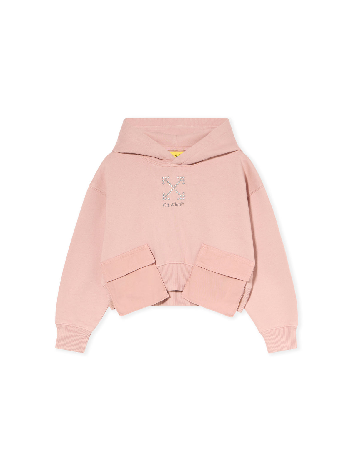 Arrow Studs Cargo Crop Hoodie