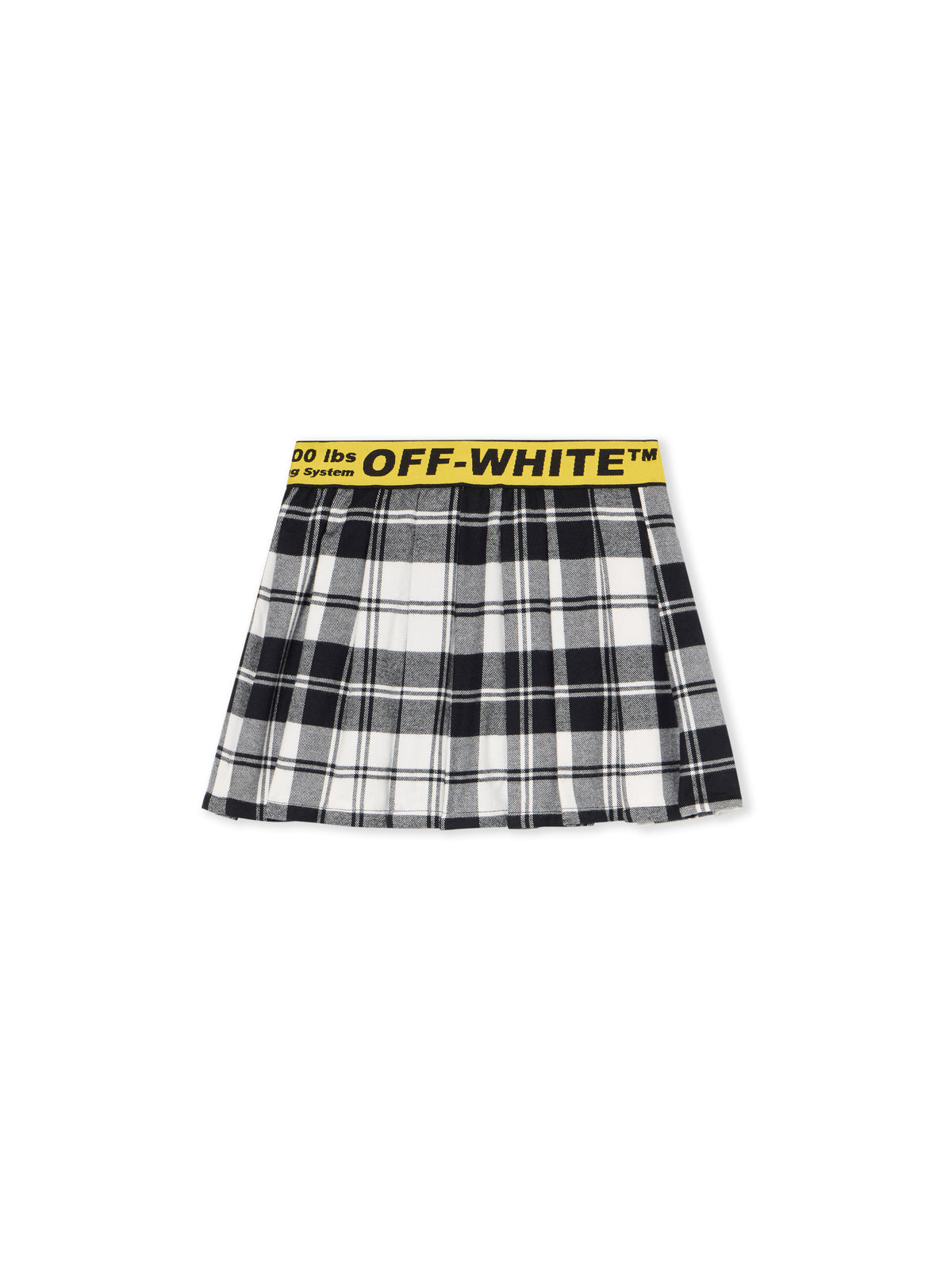 Logo Industrial Plaid Skirt