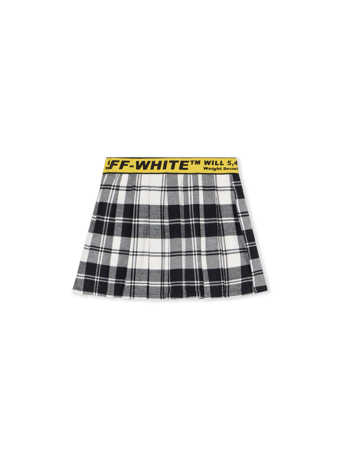 Logo Industrial Plaid Skirt
