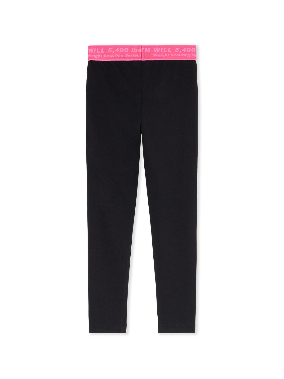 OFF WHITE Logo Industrial Leggings BLACK - FUCHSIA OGCD003F25JER001