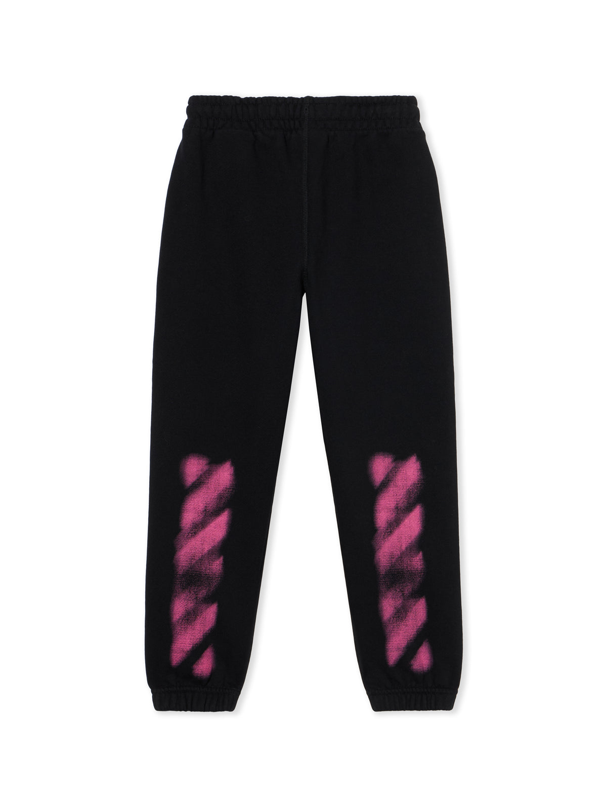 OFF WHITE Arrow Spray Sweatpants BLACK - FUCHSIA OGCH001F25FLE001