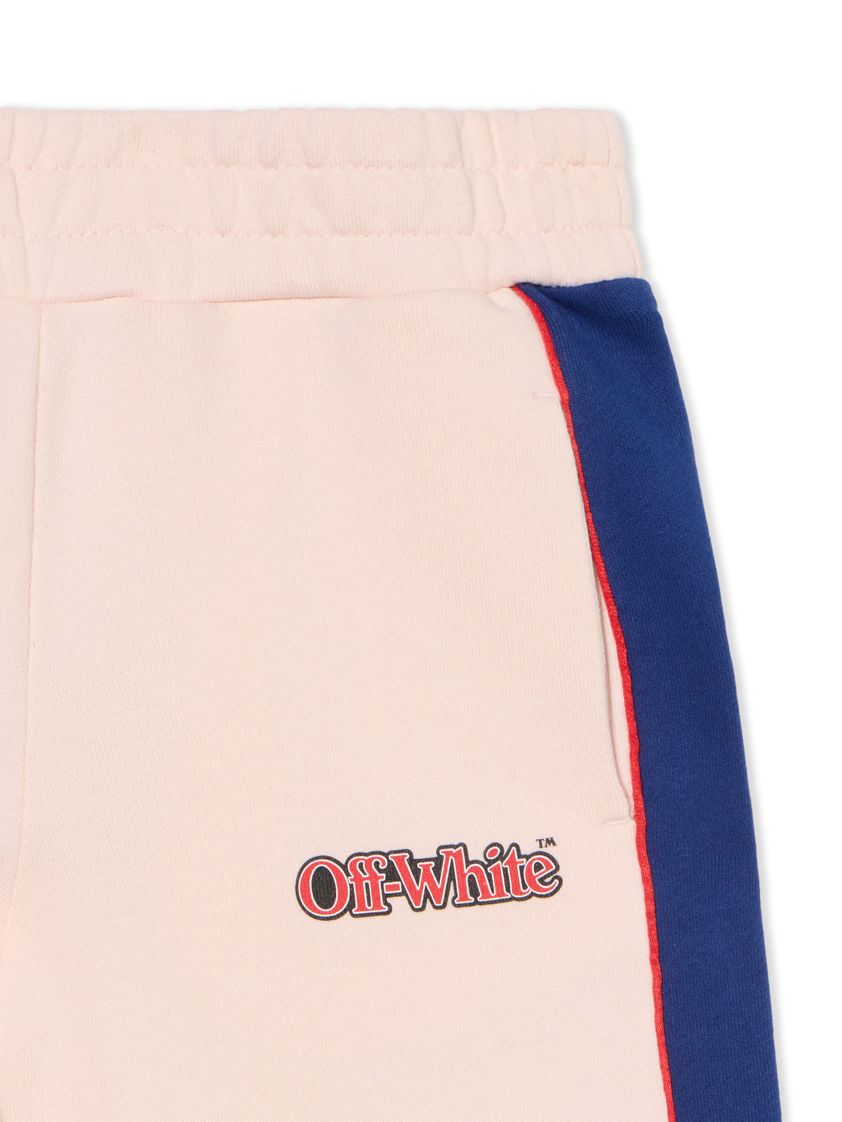 OFF WHITE Soccer Track Wide Sweatpants SOFT PINK - RED OGCJ001F25FLE001