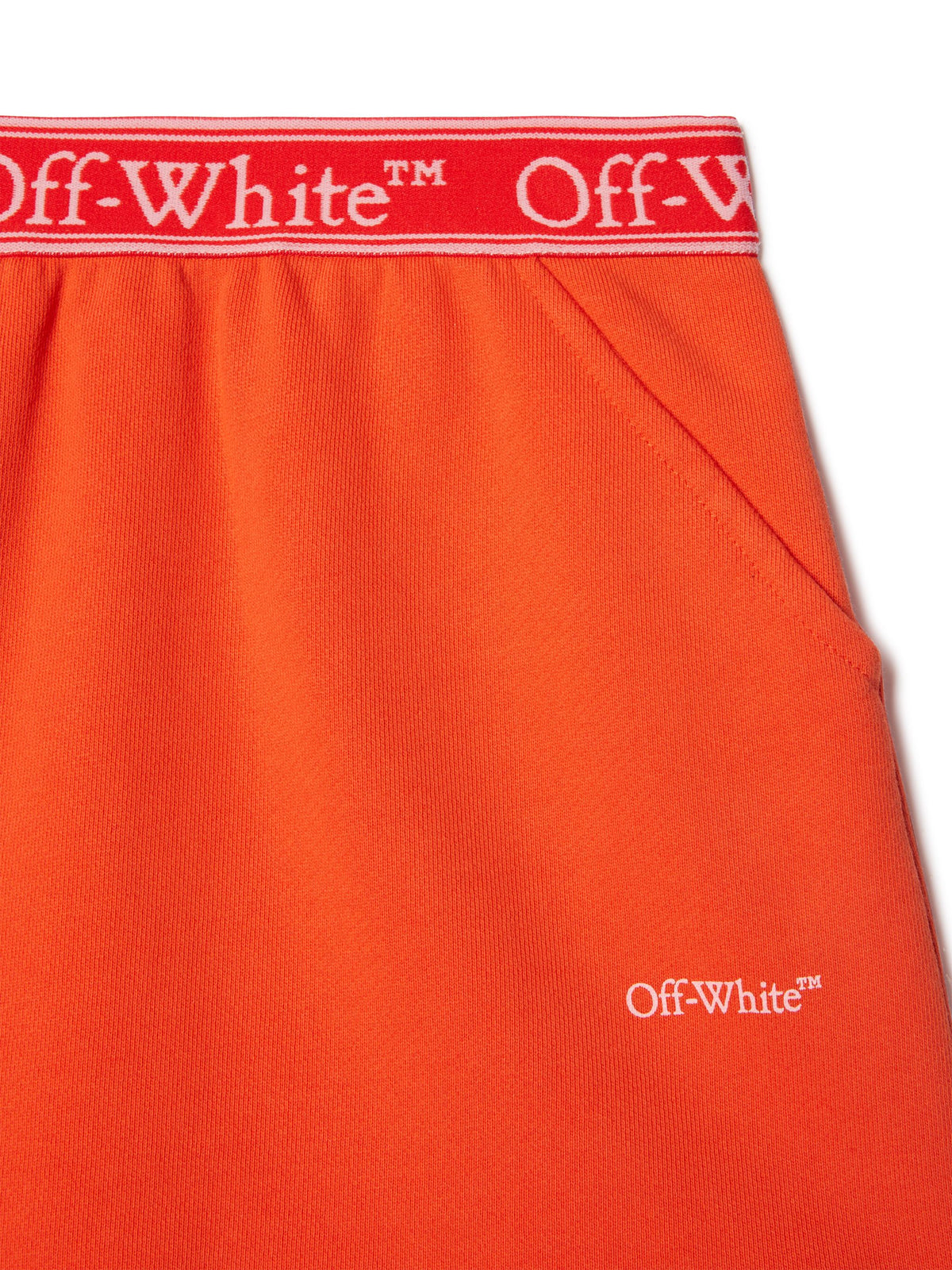 OFF WHITE Bookish Logo Band Sweatskirt ORANGE OGCK001S25FLE001