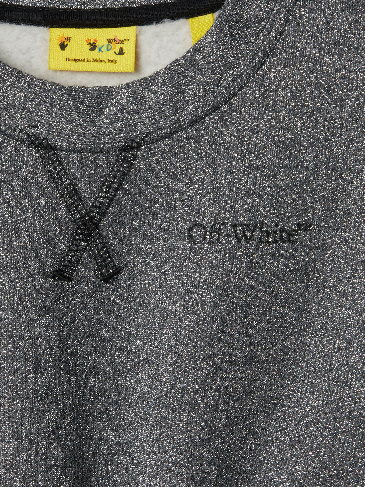 OFF WHITE Bookish Logo Band Dress L/S GREY OGDF002F24FLE001