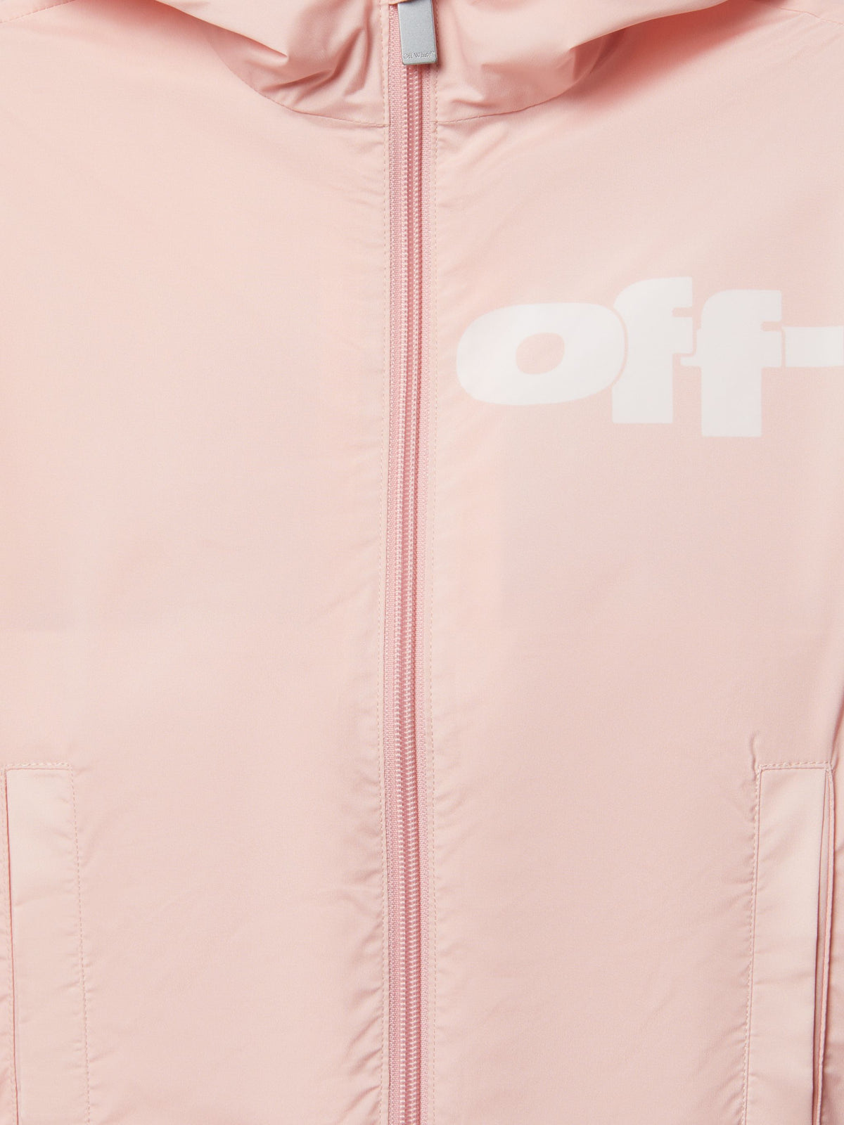 OFF WHITE Type Graphic Windbreaker PINK OGEB004S25FAB001