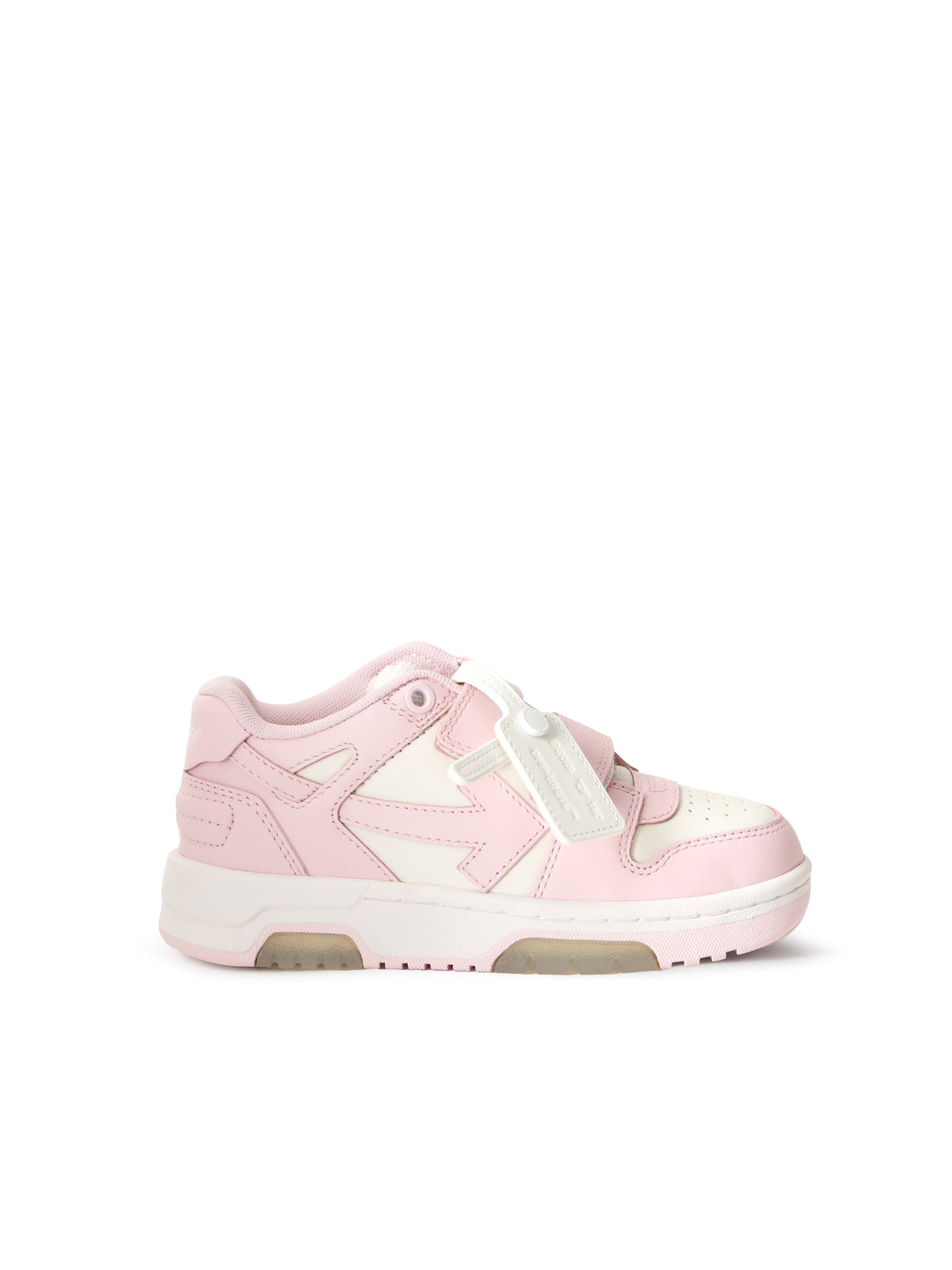 OFF WHITE Strap Out Of Office Sneakers WHITE - SOFT PINK OGIA005S26LEA001