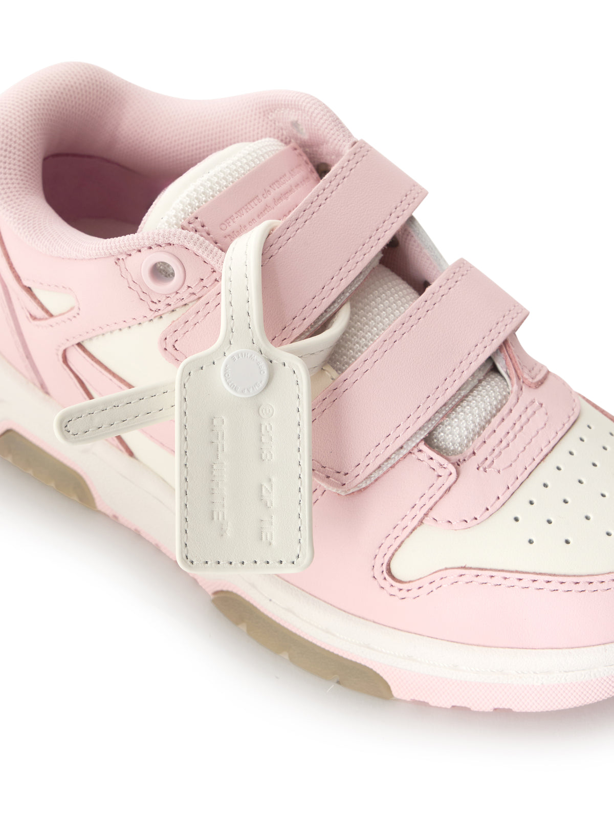 OFF WHITE Strap Out Of Office Sneakers WHITE - SOFT PINK OGIA005S26LEA001