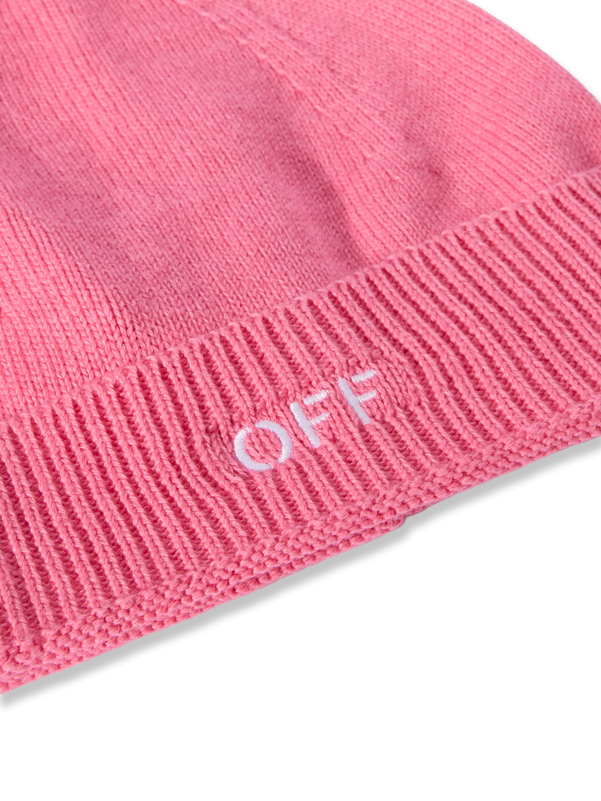 Off Stamp Ribbed Beanie
