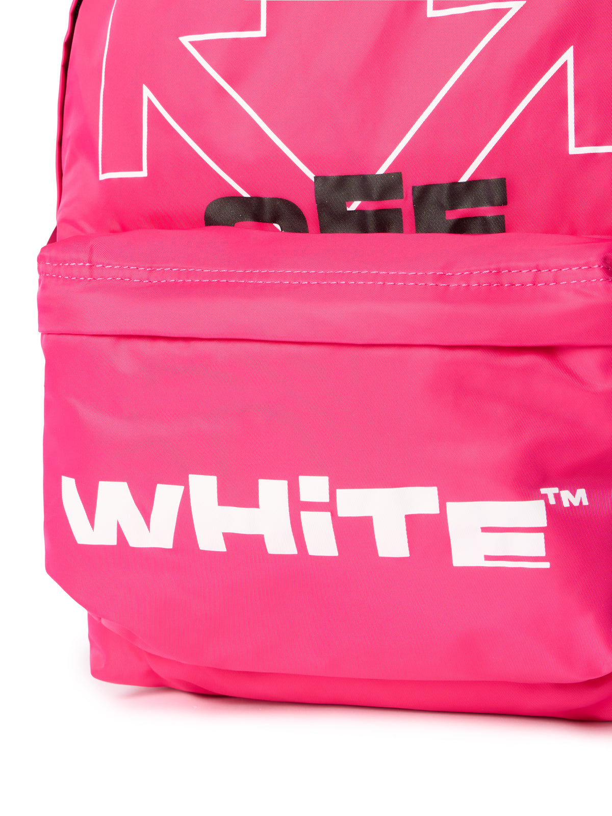 OFF WHITE Type Logo Backpack PINK - WHITE OGNB001F25FAB001