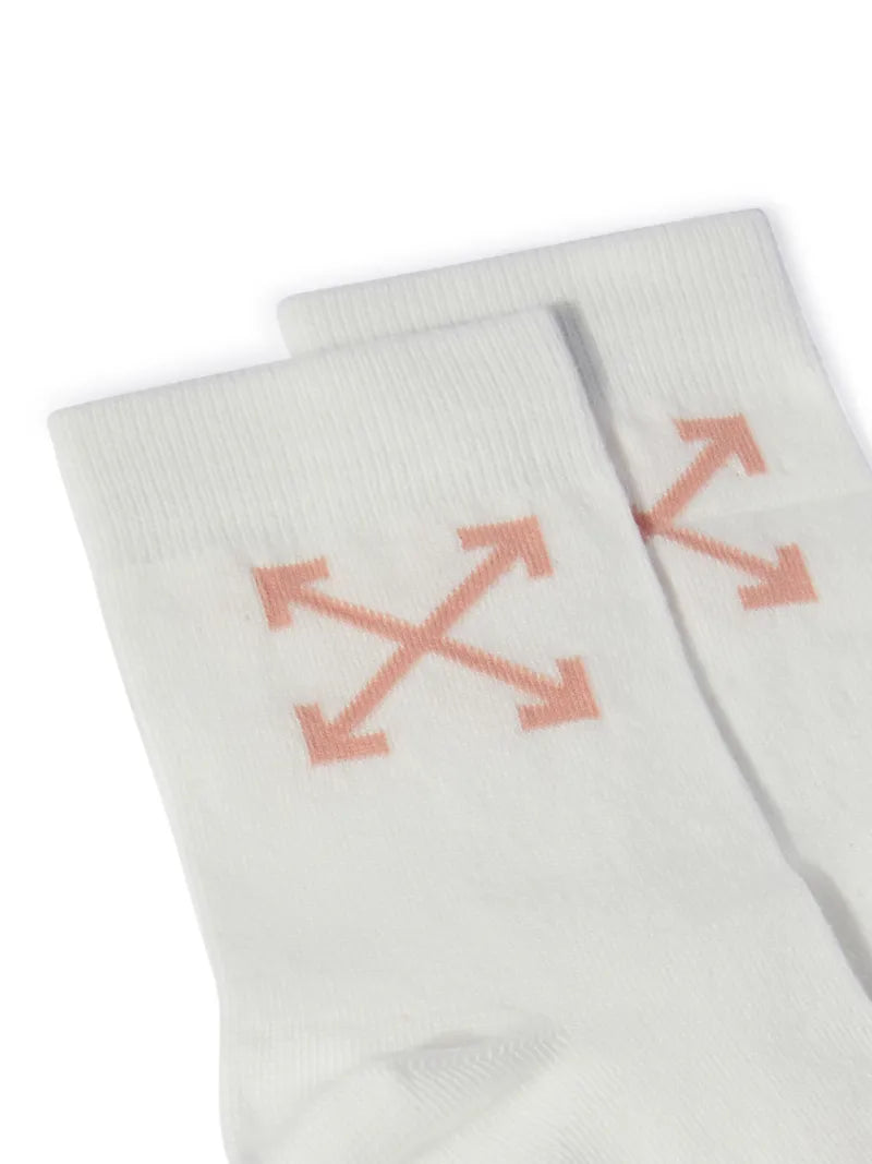 OFF WHITE Arrow Mid-Height Socks WHITE OGRA004S25KNI001