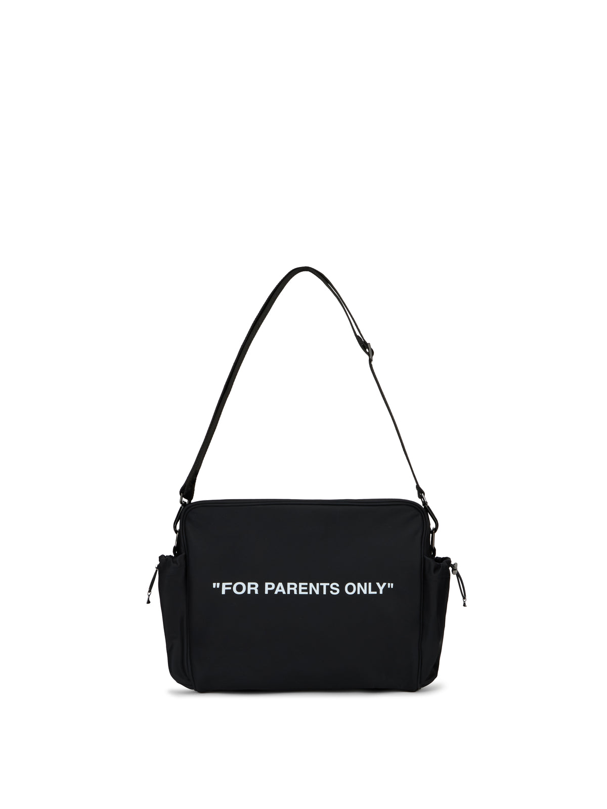 OFF WHITE "For Parents Only" Diaper Bag BLACK OGXE002C99FAB001
