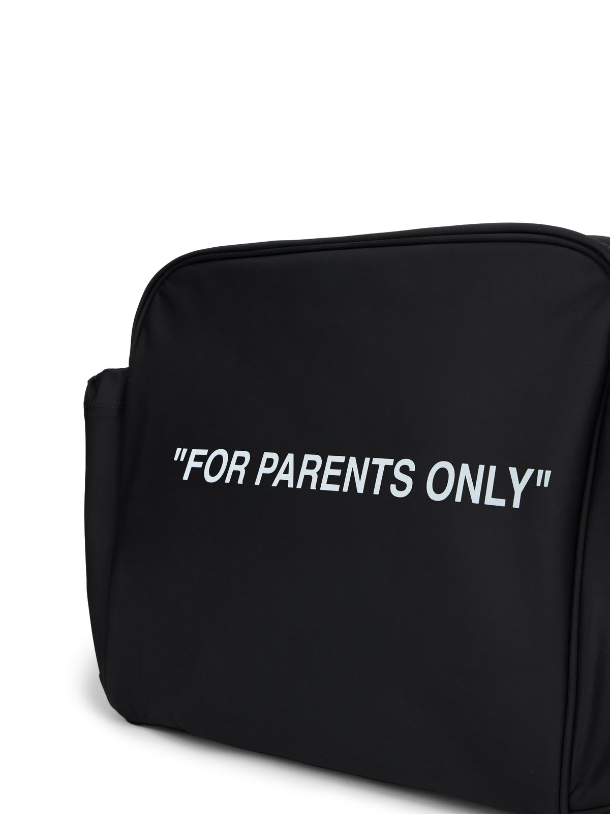OFF WHITE "For Parents Only" Diaper Bag BLACK OGXE002C99FAB001