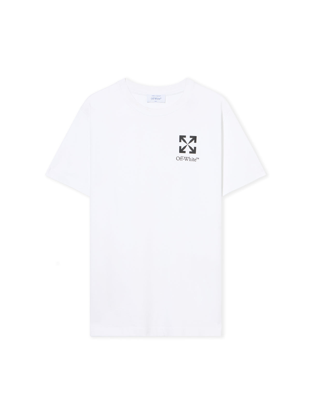 OFF WHITE Small Arrow Slim Logo Tee WHITE - BLACK OMAA027F25JER00F