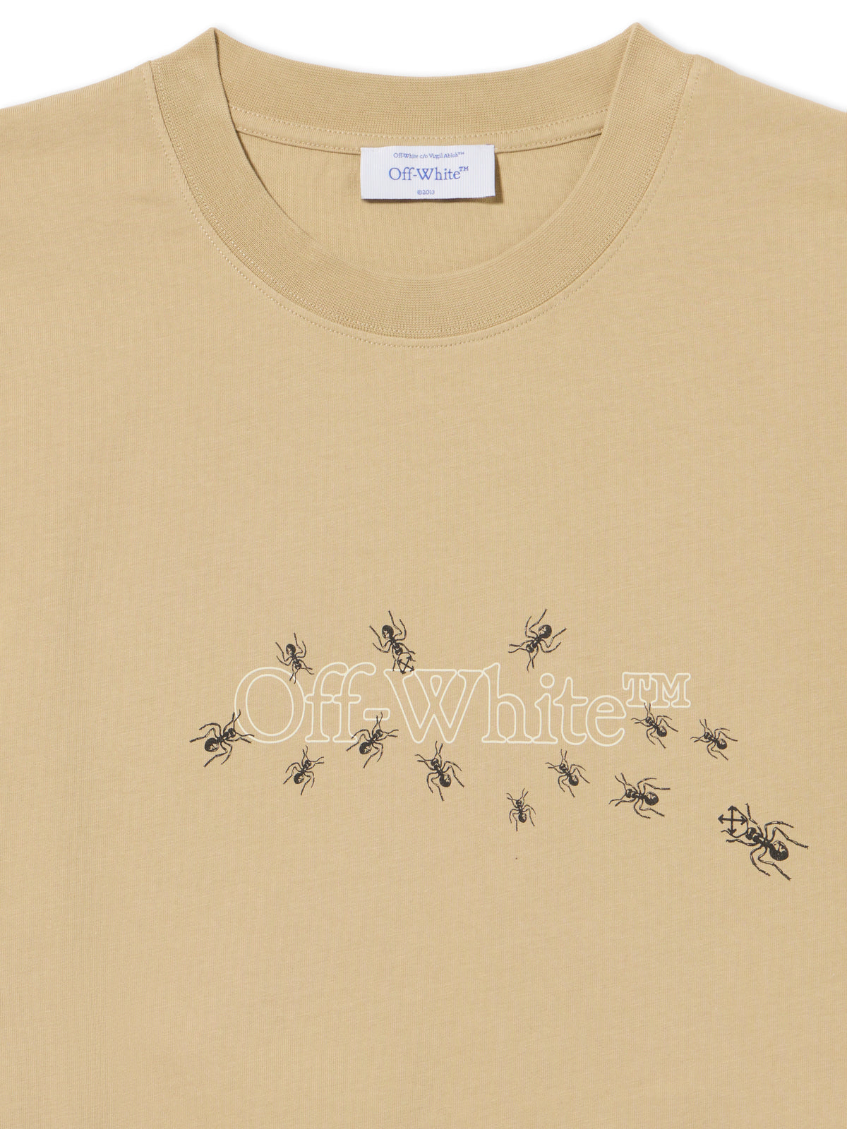 OFF WHITE Ants Arrow T-Shirt CREME BRULÉE - WHITE ASPARAGUS OMAA027S25JER00D