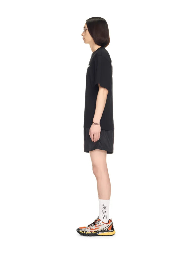 OFF WHITE SCRIPT SKATE S/S TEE BLACK OMAA120C99JER00D