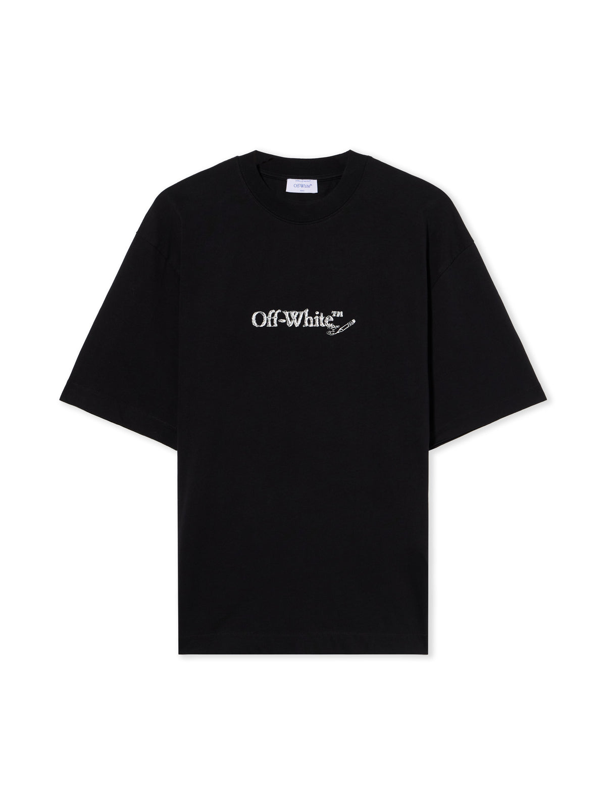 OFF WHITE Scribble Arrow Skate Logo T-Shirt BLACK - WHITE OMAA120F25JER00C